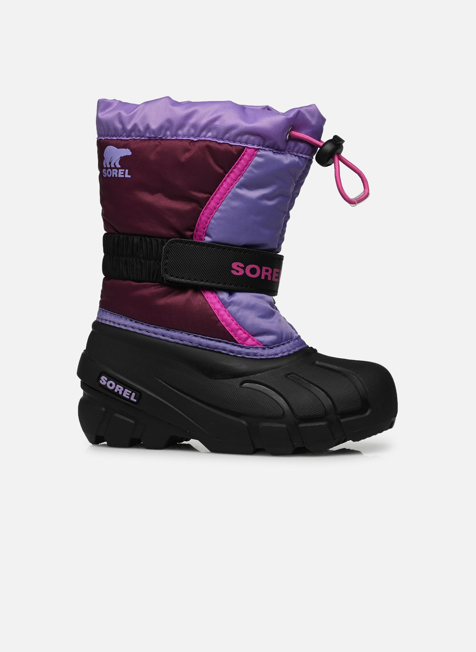 Bottes de neige Childrens Flurry violet Sorel Bottes de neige Childrens Flurry violet Purple Dahlia / Paisley Purple