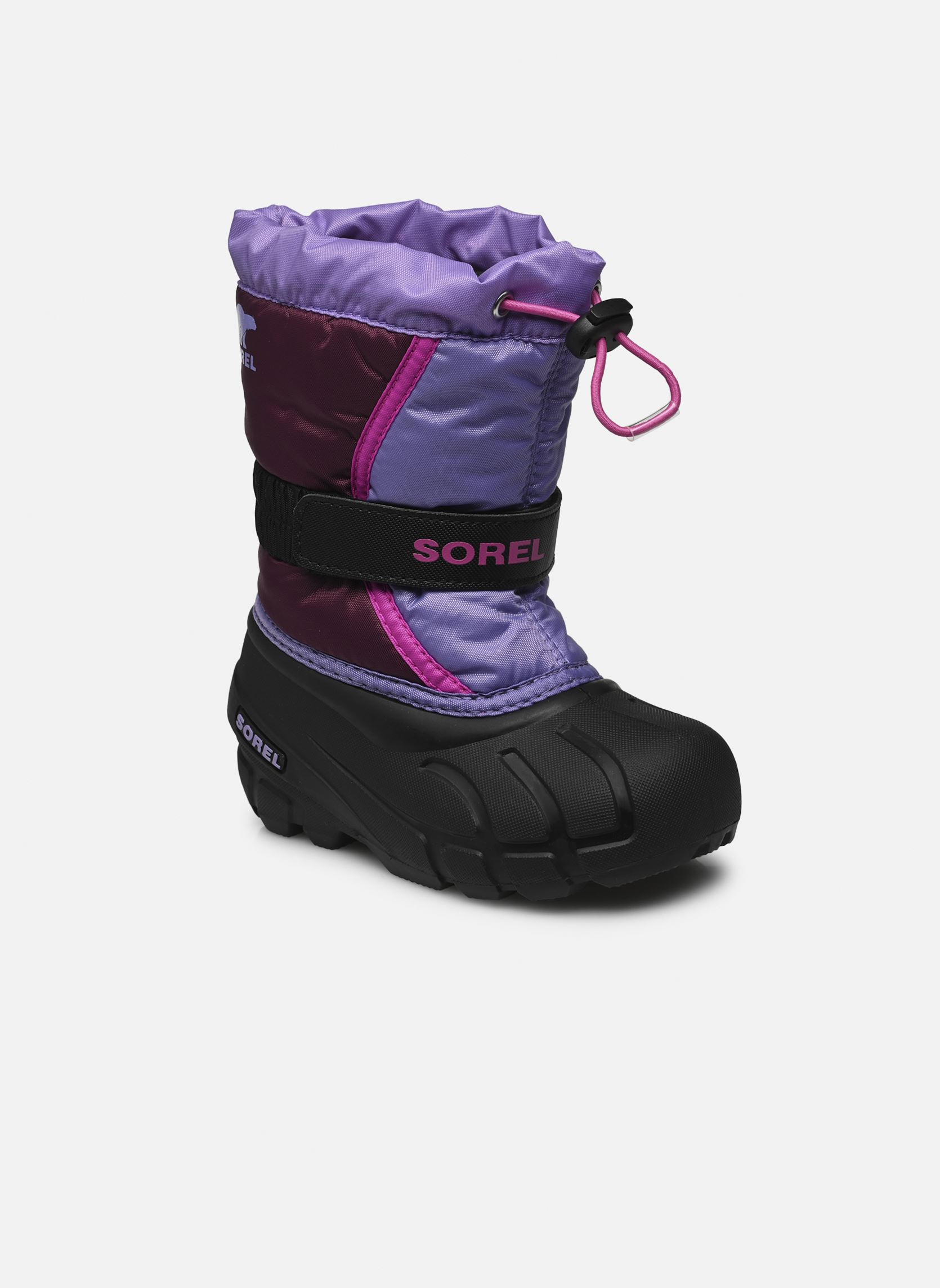 Bottes de neige Childrens Flurry violet Sorel Bottes de neige Childrens Flurry violet Purple Dahlia / Paisley Purple