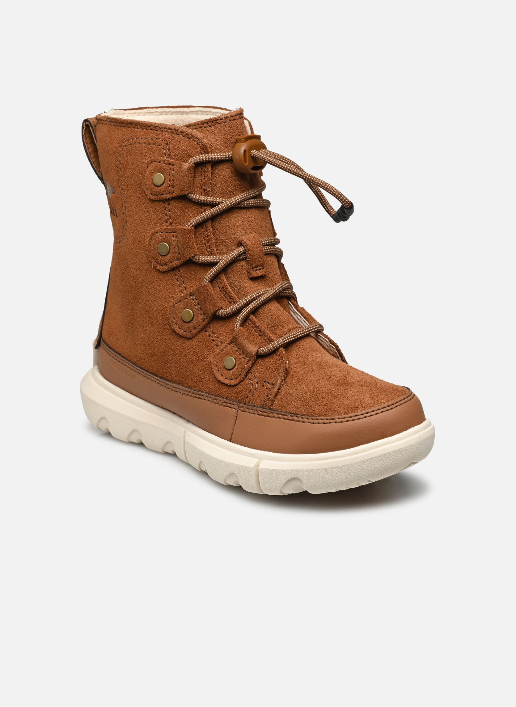 Snowboots Youth Sorel Explorer Lace Waterproof bruin Sorel Snowboots Youth Sorel Explorer Lace Waterproof bruin Velvet Tan / Cha