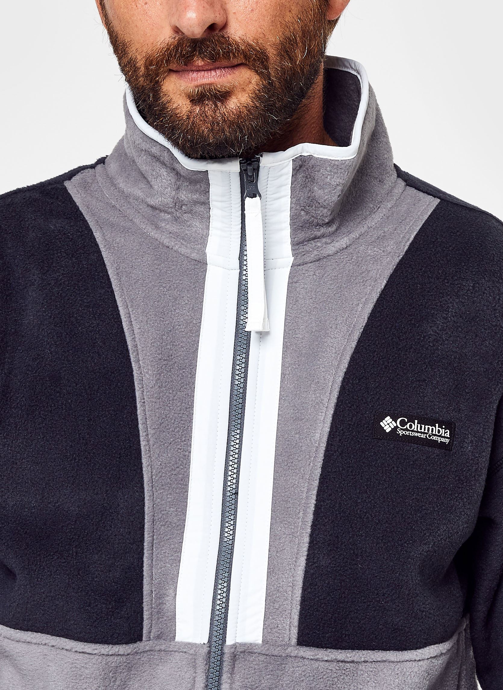 Vestes polaires Back Bowl Full Zip Fleec homme noir Columbia Vestes polaires Back Bowl Full Zip Fleec homme noir BLACK / CITY GREY / WHITE