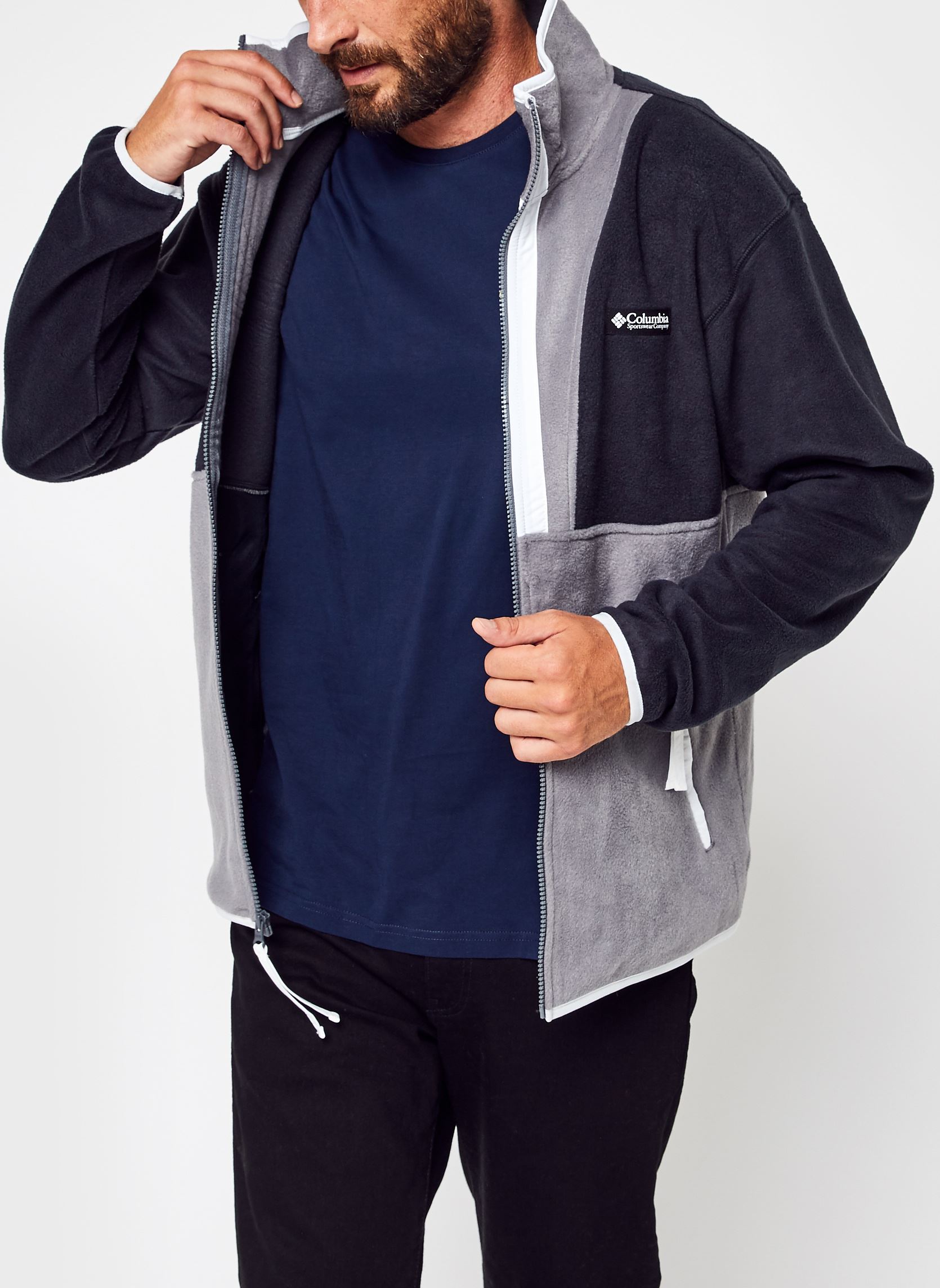 Vestes polaires Back Bowl Full Zip Fleec homme noir Columbia Vestes polaires Back Bowl Full Zip Fleec homme noir BLACK / CITY GREY / WHITE