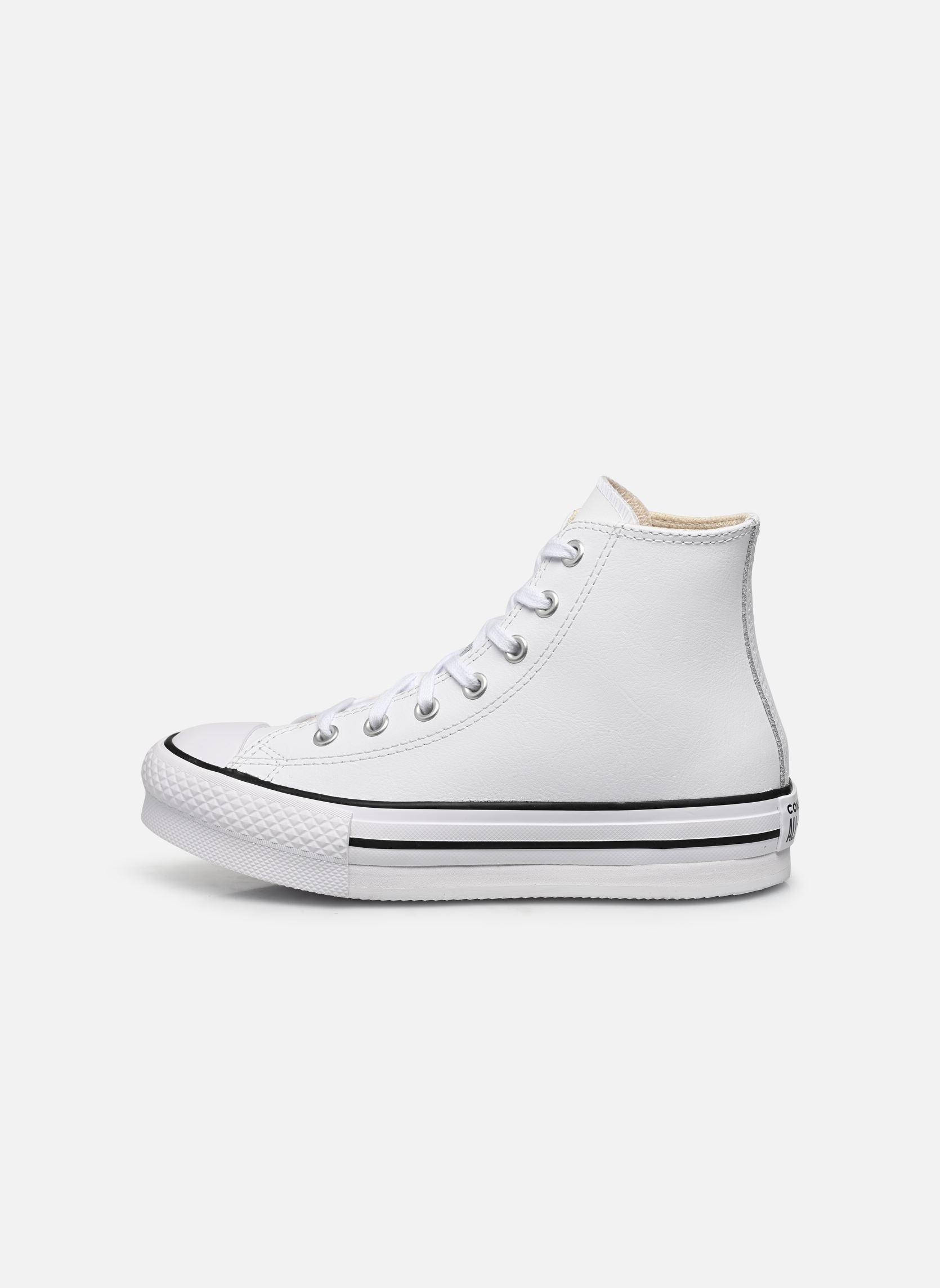 Baskets basses Chuck Taylor All Star Eva Lift Leather P blanc Converse Baskets basses Chuck Taylor All Star Eva Lift Leather P blanc WhiteNatural IvoryBlack