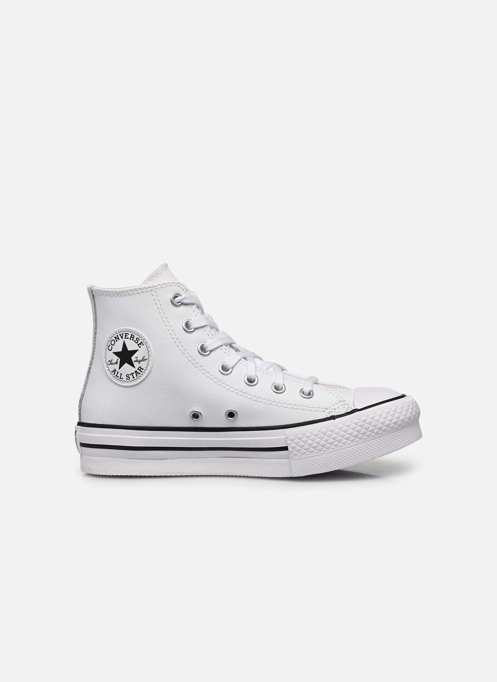 Baskets basses Chuck Taylor All Star Eva Lift Leather P blanc Converse Baskets basses Chuck Taylor All Star Eva Lift Leather P blanc WhiteNatural IvoryBlack