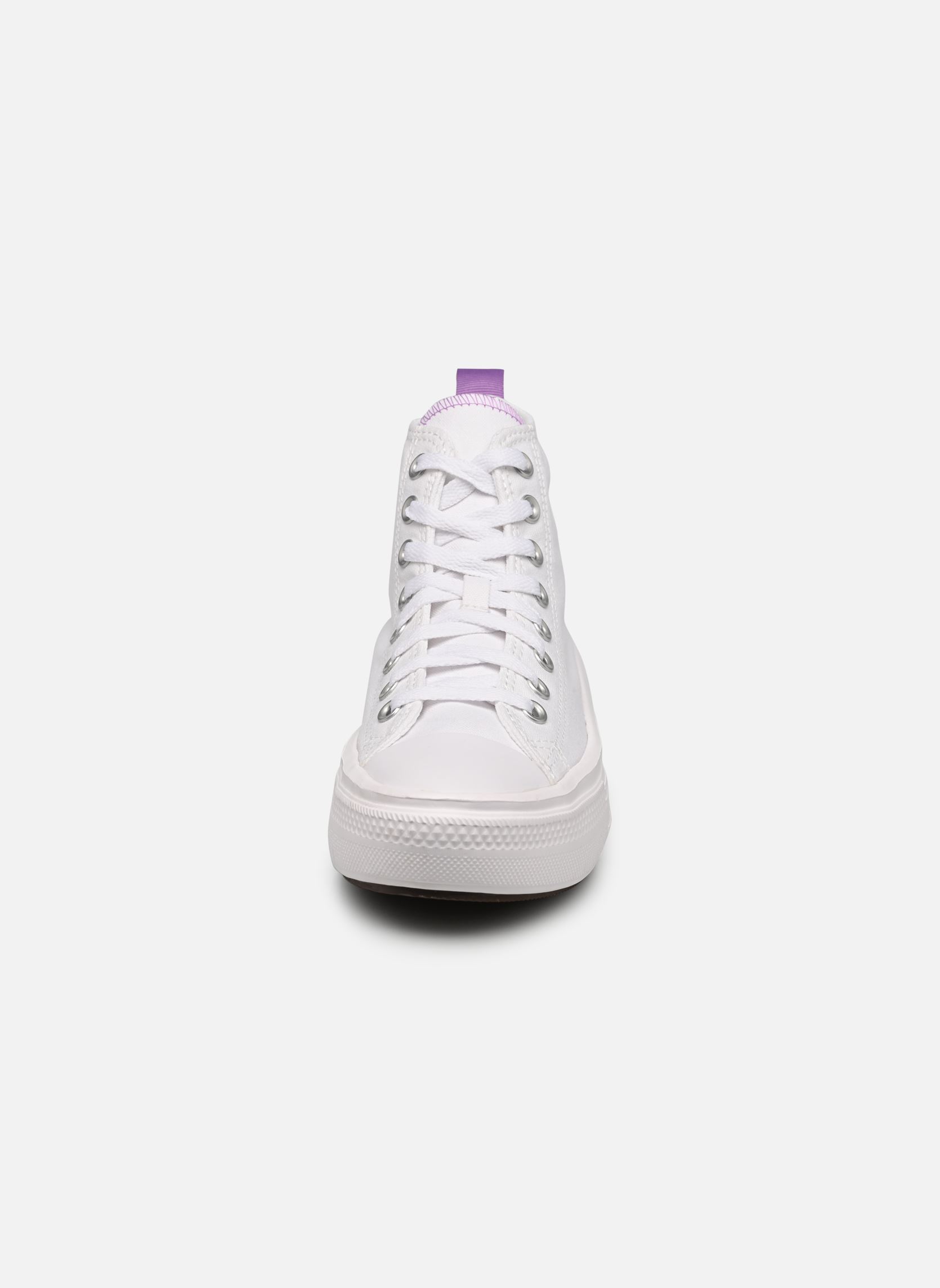 Baskets hautes Chuck Taylor All Star Move Hi J blanc Converse Baskets hautes Chuck Taylor All Star Move Hi J blanc WHITEPIXEL PURPLEWHITE