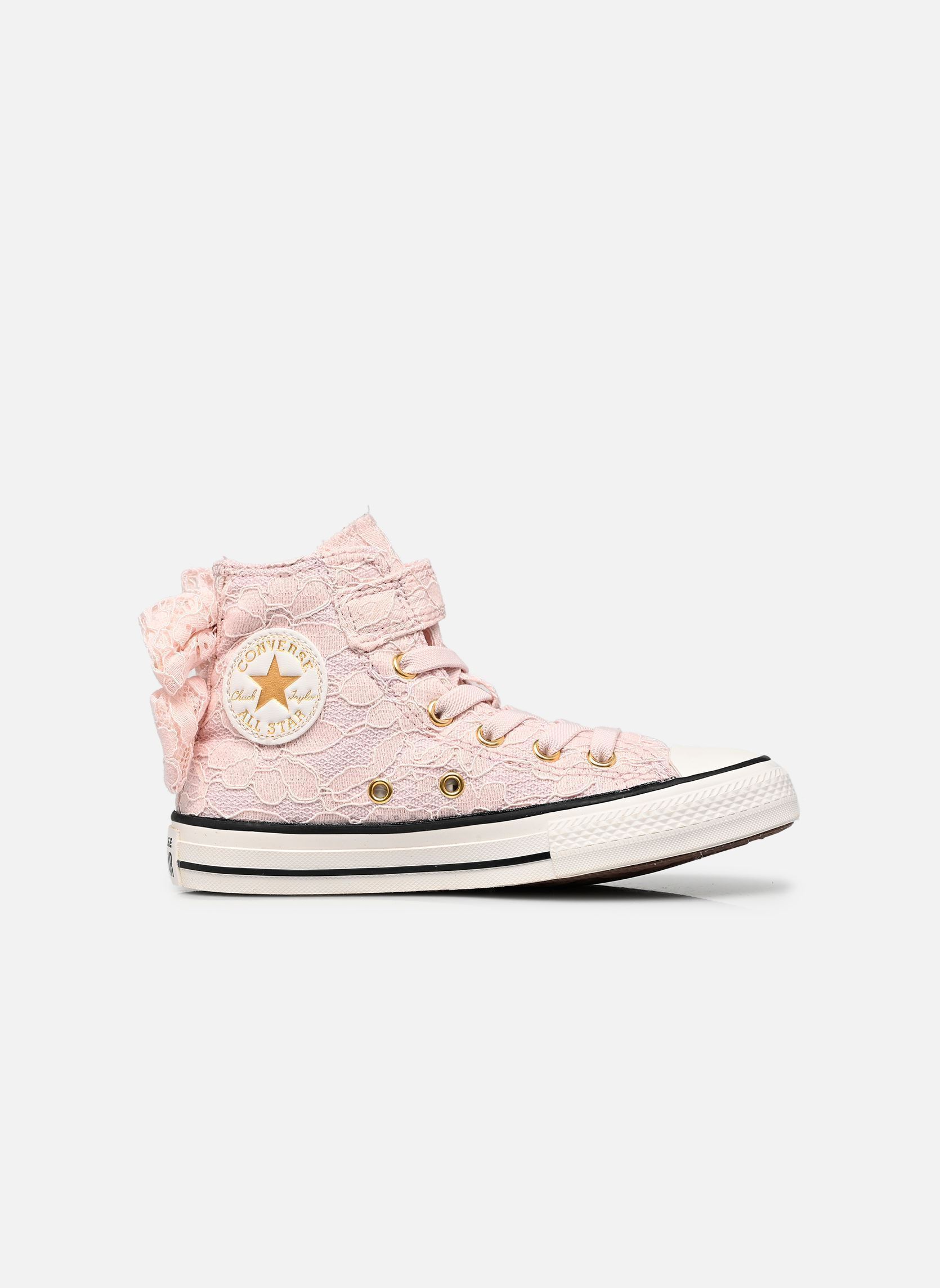 Knöchelhohe Sneaker Chuck Taylor All Star 1V Hi C mädchen rosa Converse Knöchelhohe Sneaker Chuck Taylor All Star 1V Hi C mädchen rosa SHY FLAMINGO/VINTAGE WHITE