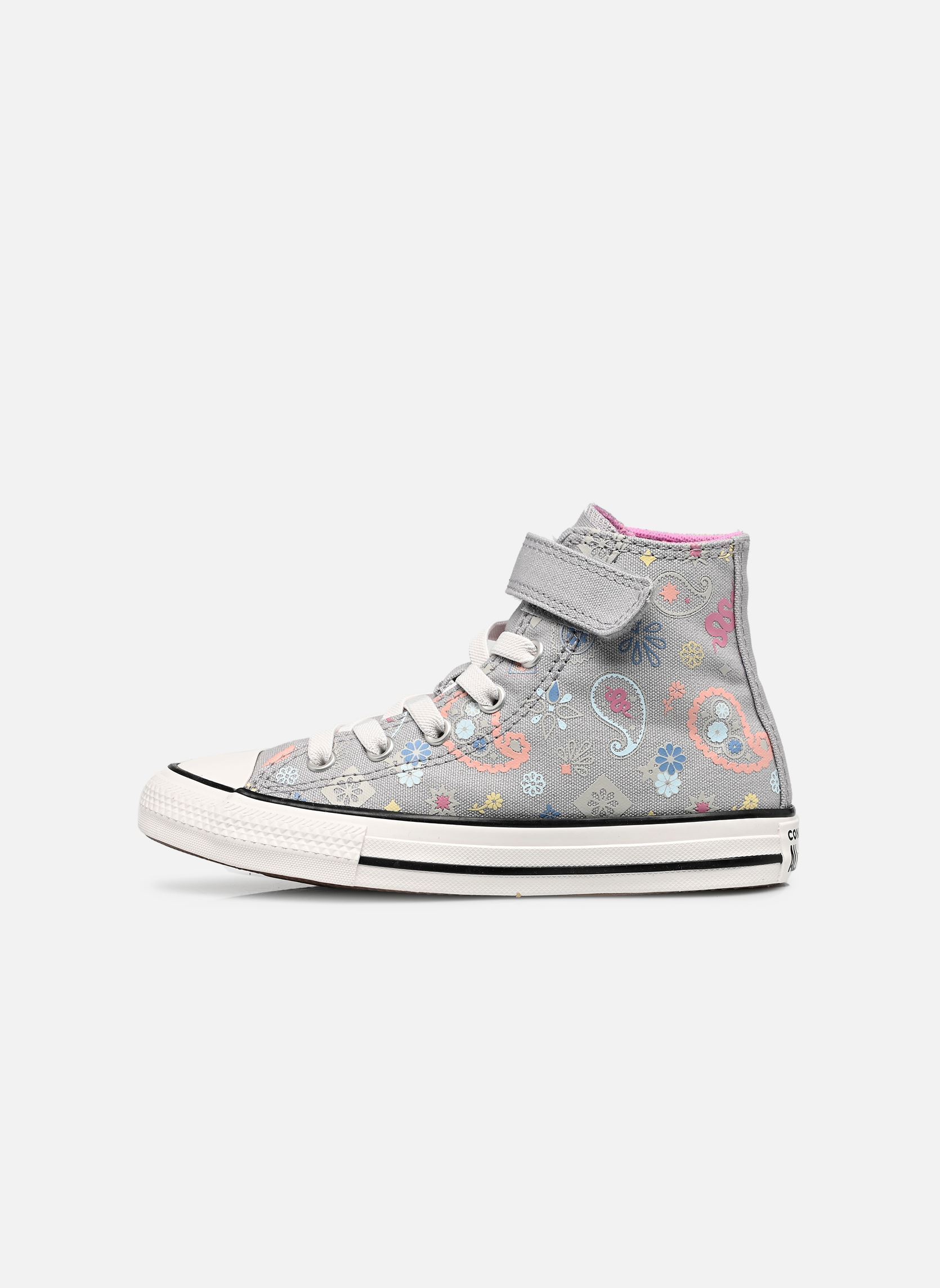 Knöchelhohe Sneaker Chuck Taylor All Star 1V Hi C grau Converse Knöchelhohe Sneaker Chuck Taylor All Star 1V Hi C grau GREY AREA/XOXO PINK/WHITE