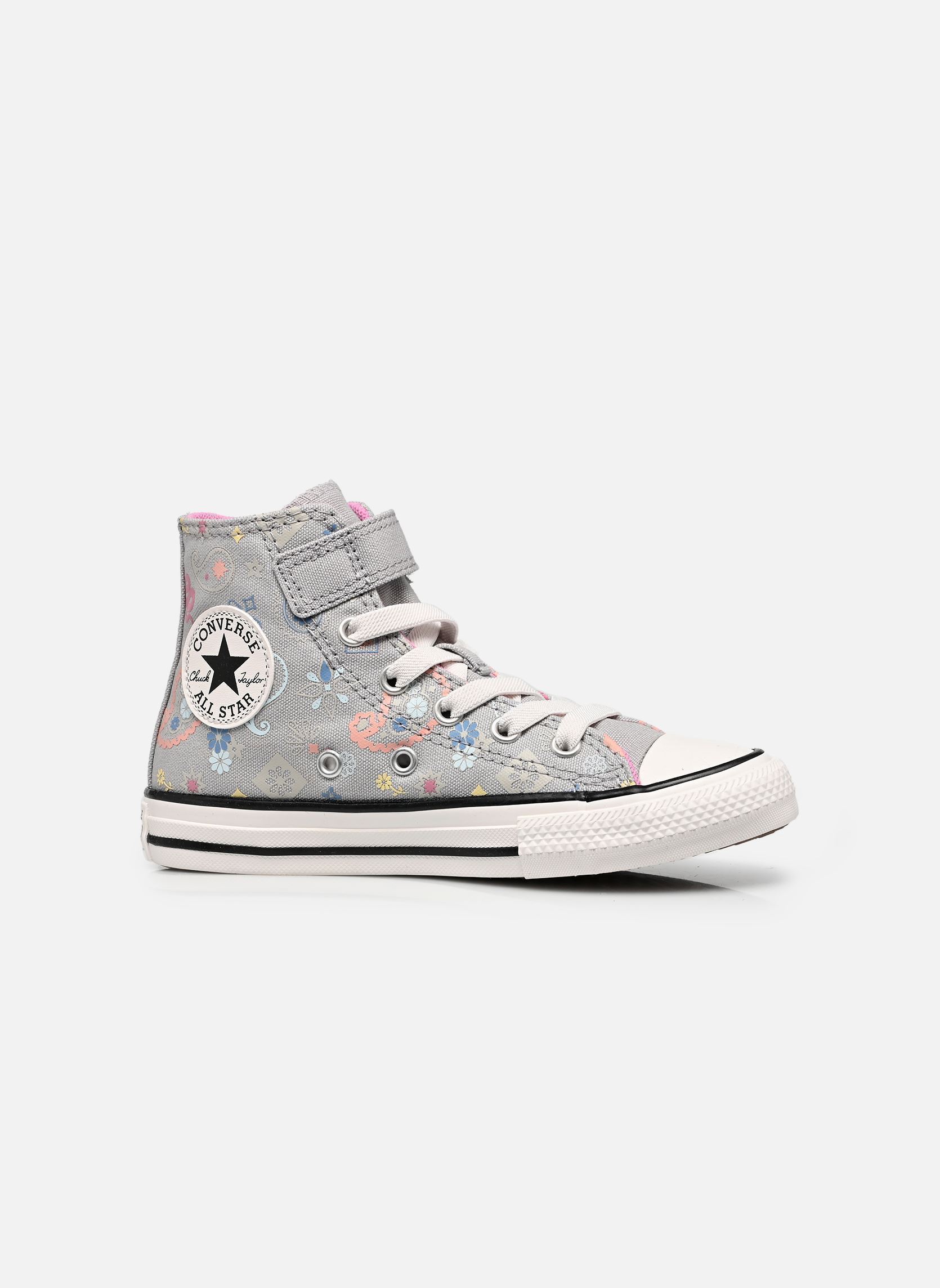 Knöchelhohe Sneaker Chuck Taylor All Star 1V Hi C grau Converse Knöchelhohe Sneaker Chuck Taylor All Star 1V Hi C grau GREY AREA/XOXO PINK/WHITE