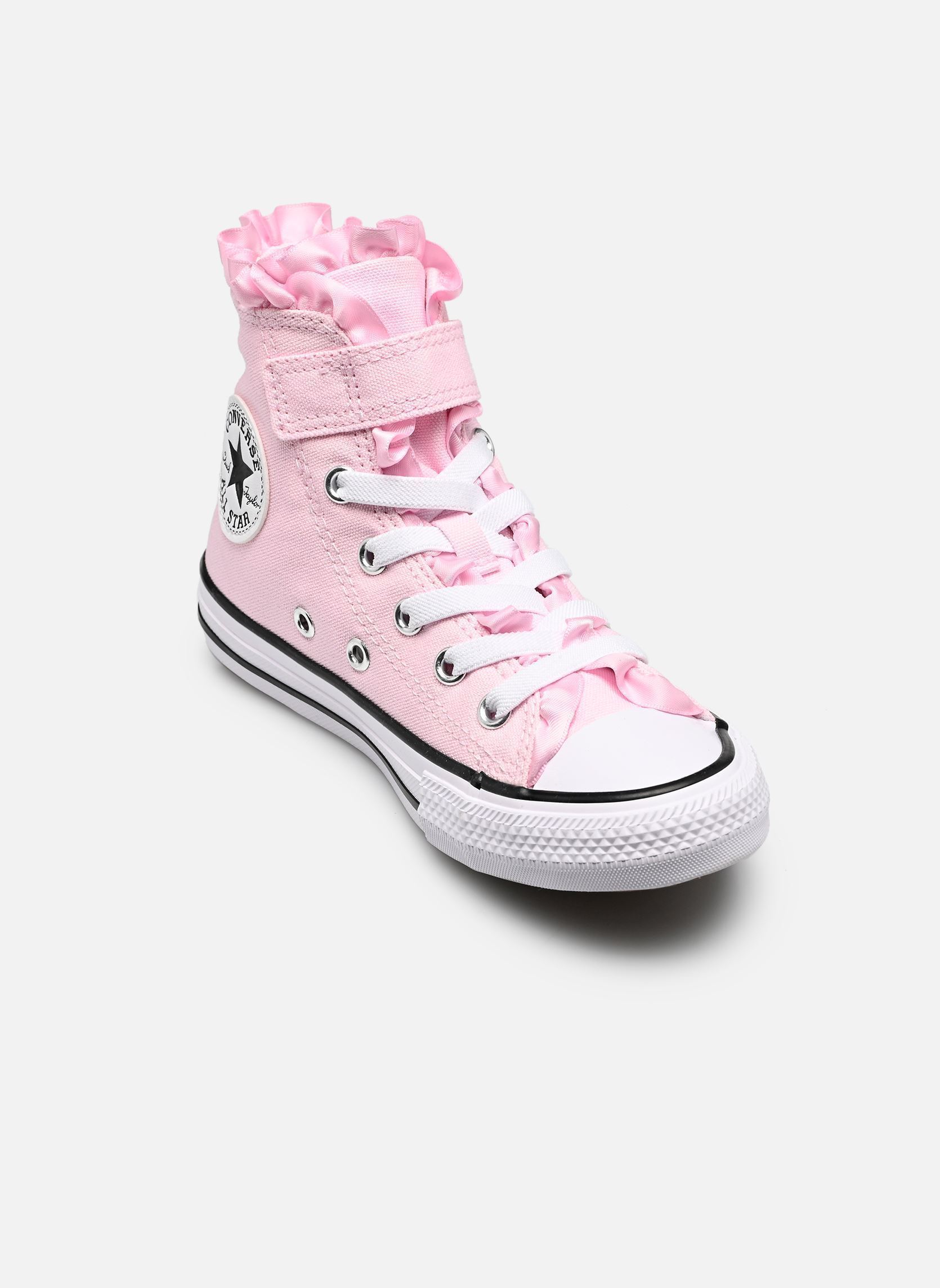Hoge sneakers Chuck Taylor All Star 1V Hi C meisjes roze Converse Hoge sneakers Chuck Taylor All Star 1V Hi C meisjes roze NEW FOUND BLOOM/WHITE/BLACK