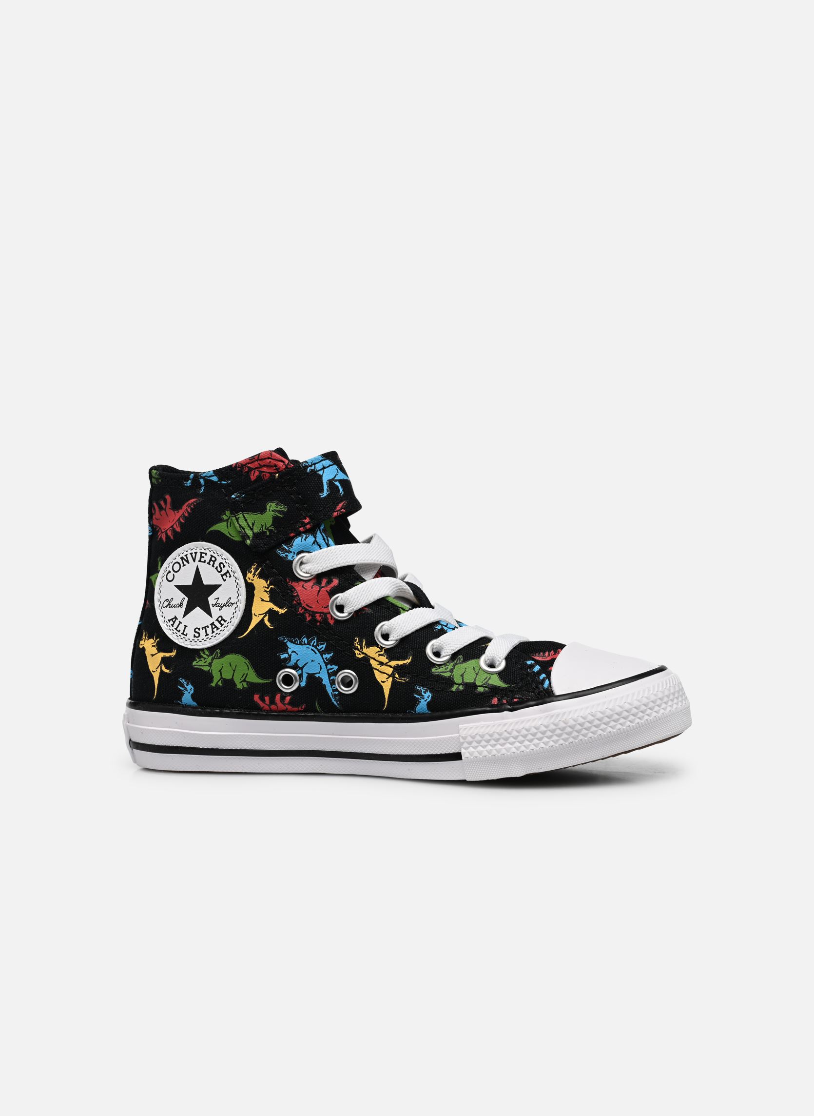 Baskets hautes Chuck Taylor All Star 1V Hi C garçon noir Converse Baskets hautes Chuck Taylor All Star 1V Hi C garçon noir BlackSoft RedBaltic Blue
