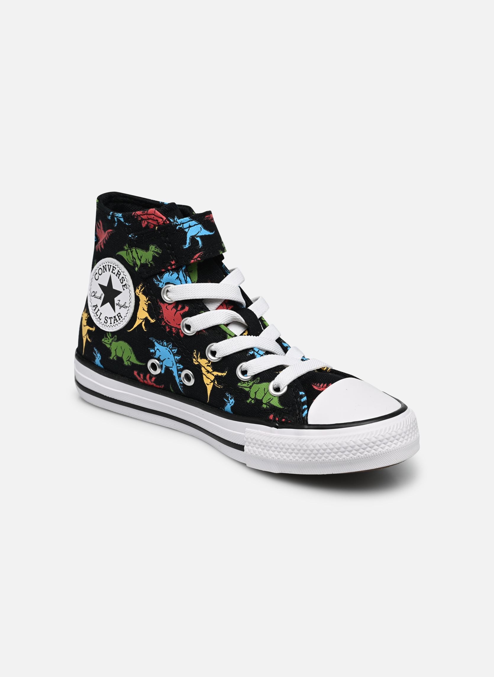 Baskets hautes Chuck Taylor All Star 1V Hi C garçon noir Converse Baskets hautes Chuck Taylor All Star 1V Hi C garçon noir BlackSoft RedBaltic Blue