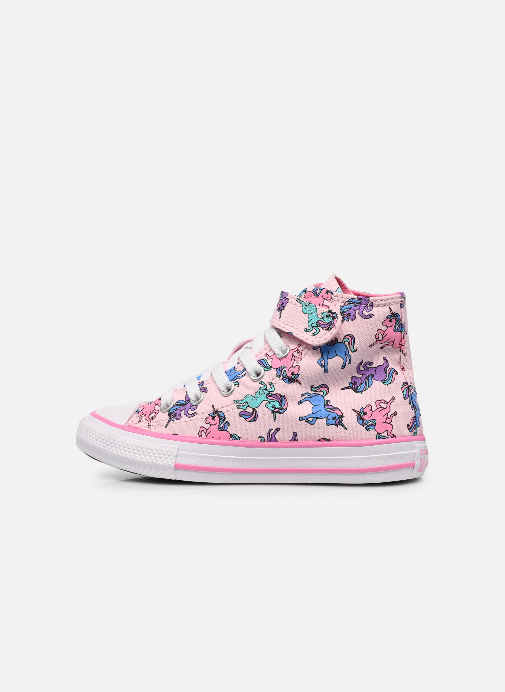 Baskets hautes Chuck Taylor All Star 1V Hi C fille rose Converse Baskets hautes Chuck Taylor All Star 1V Hi C fille rose Pink FoamPinkUniversity Blue