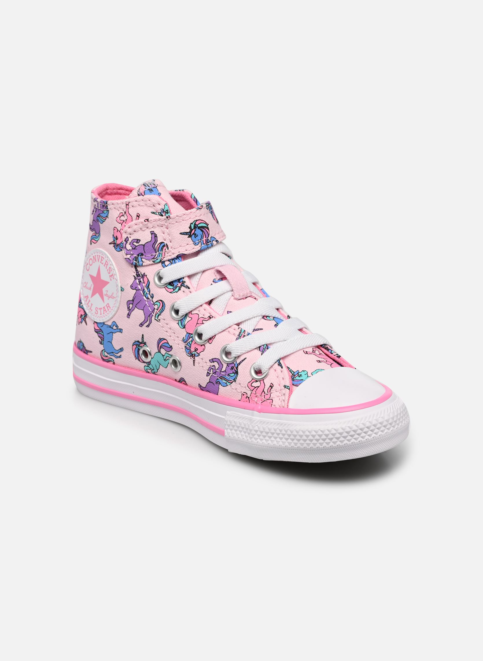 Baskets montantes enfant Converse Chuck Taylor All Star 1V Unicorns Hi - vue 2