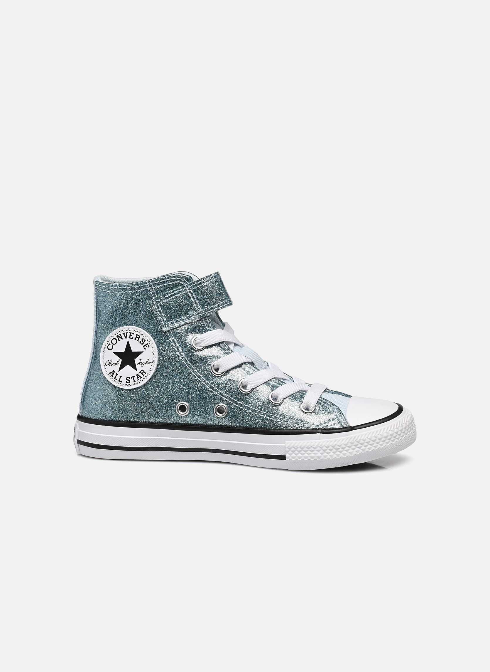 Knöchelhohe Sneaker Chuck Taylor All Star 1V Hi C blau Converse Knöchelhohe Sneaker Chuck Taylor All Star 1V Hi C blau Winter Slay/White/Black