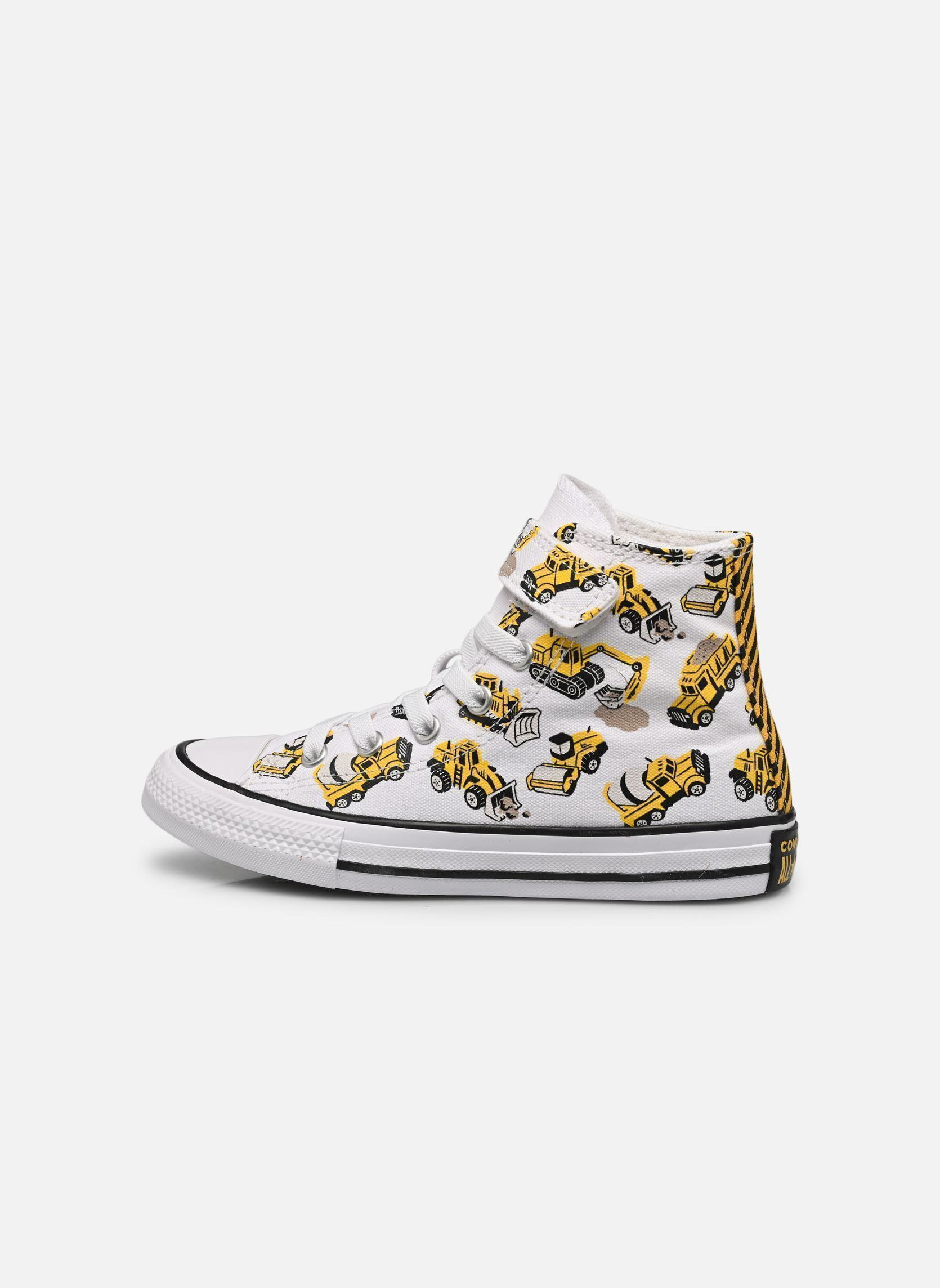 Baskets hautes Chuck Taylor All Star 1V Hi C garçon blanc Converse Baskets hautes Chuck Taylor All Star 1V Hi C garçon blanc White/Black/Amarillo