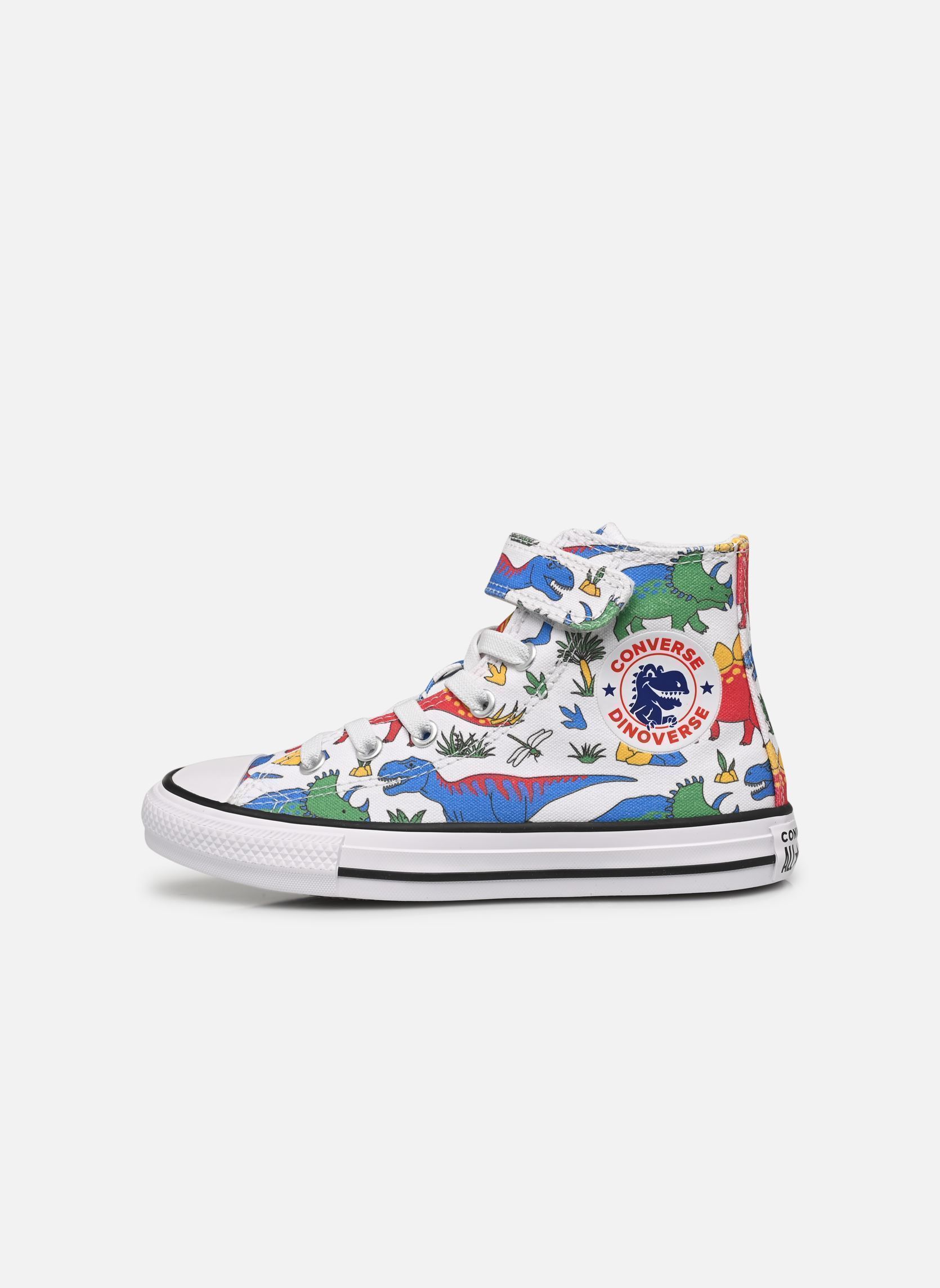 Baskets hautes Chuck Taylor All Star 1V Hi C blanc Converse Baskets hautes Chuck Taylor All Star 1V Hi C blanc White/Totally Blue/Enamel Red