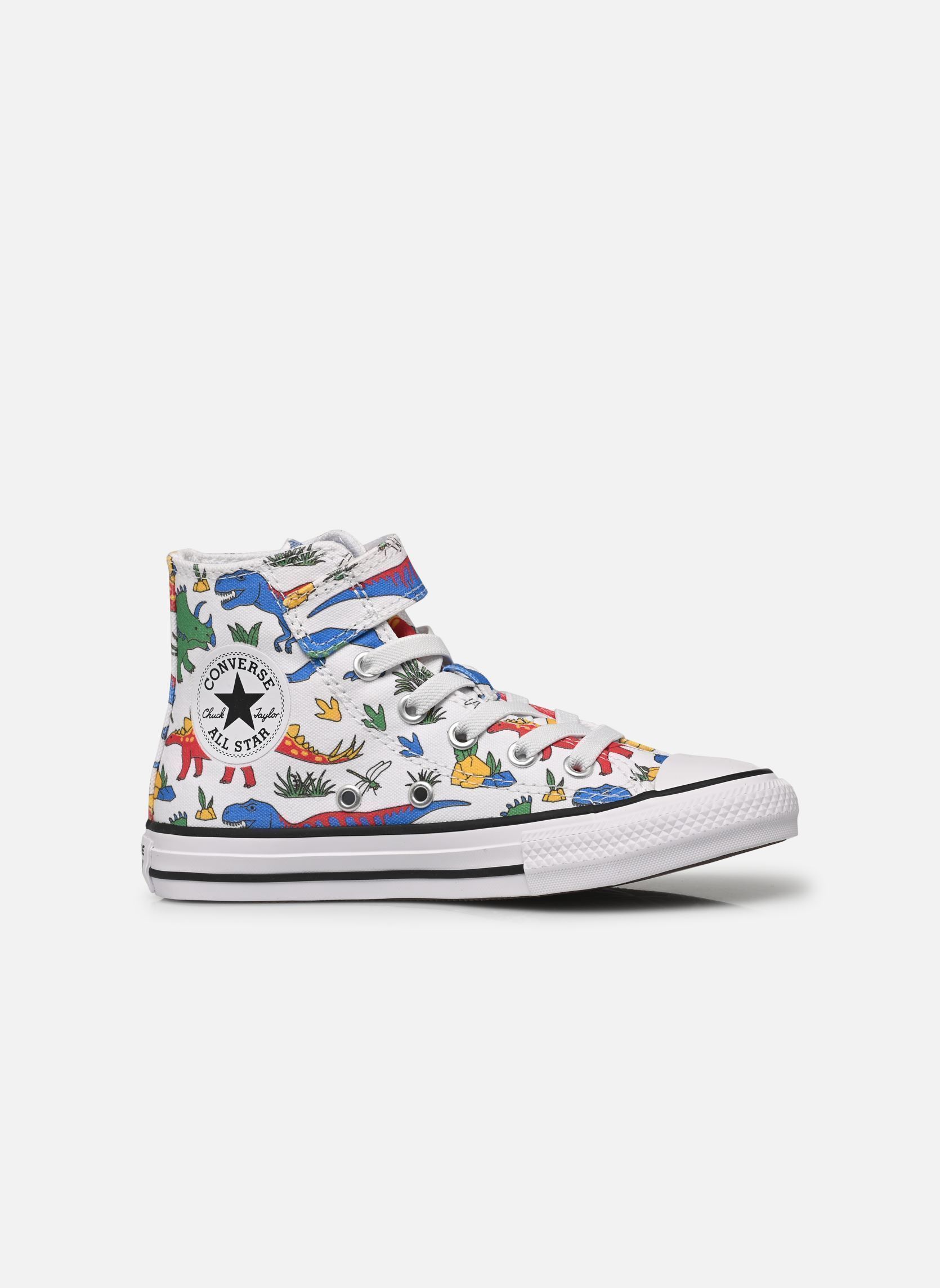 Baskets hautes Chuck Taylor All Star 1V Hi C blanc Converse Baskets hautes Chuck Taylor All Star 1V Hi C blanc White/Totally Blue/Enamel Red