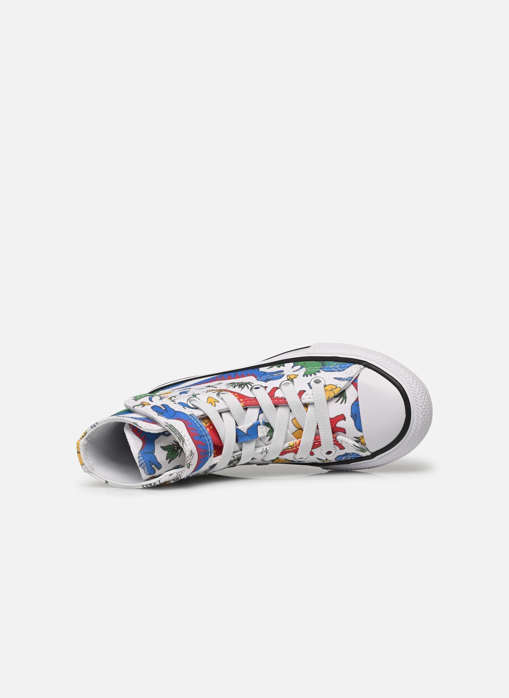 Baskets hautes Chuck Taylor All Star 1V Hi C blanc Converse Baskets hautes Chuck Taylor All Star 1V Hi C blanc White/Totally Blue/Enamel Red