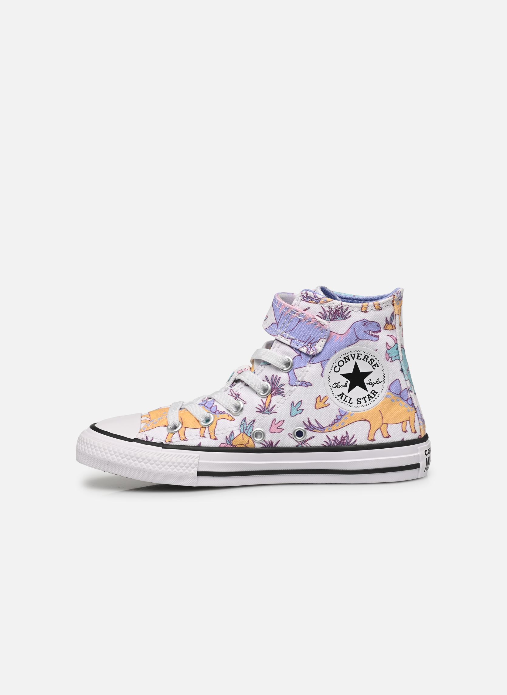 Baskets hautes Chuck Taylor All Star 1V Hi C blanc Converse Baskets hautes Chuck Taylor All Star 1V Hi C blanc White/Ultra Violet/Topaz Gold