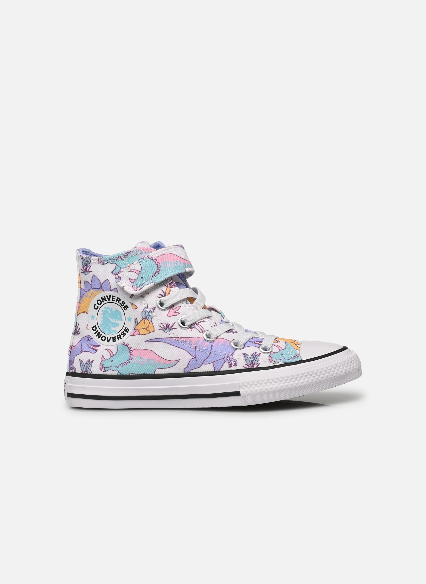 Baskets hautes Chuck Taylor All Star 1V Hi C blanc Converse Baskets hautes Chuck Taylor All Star 1V Hi C blanc White/Ultra Violet/Topaz Gold