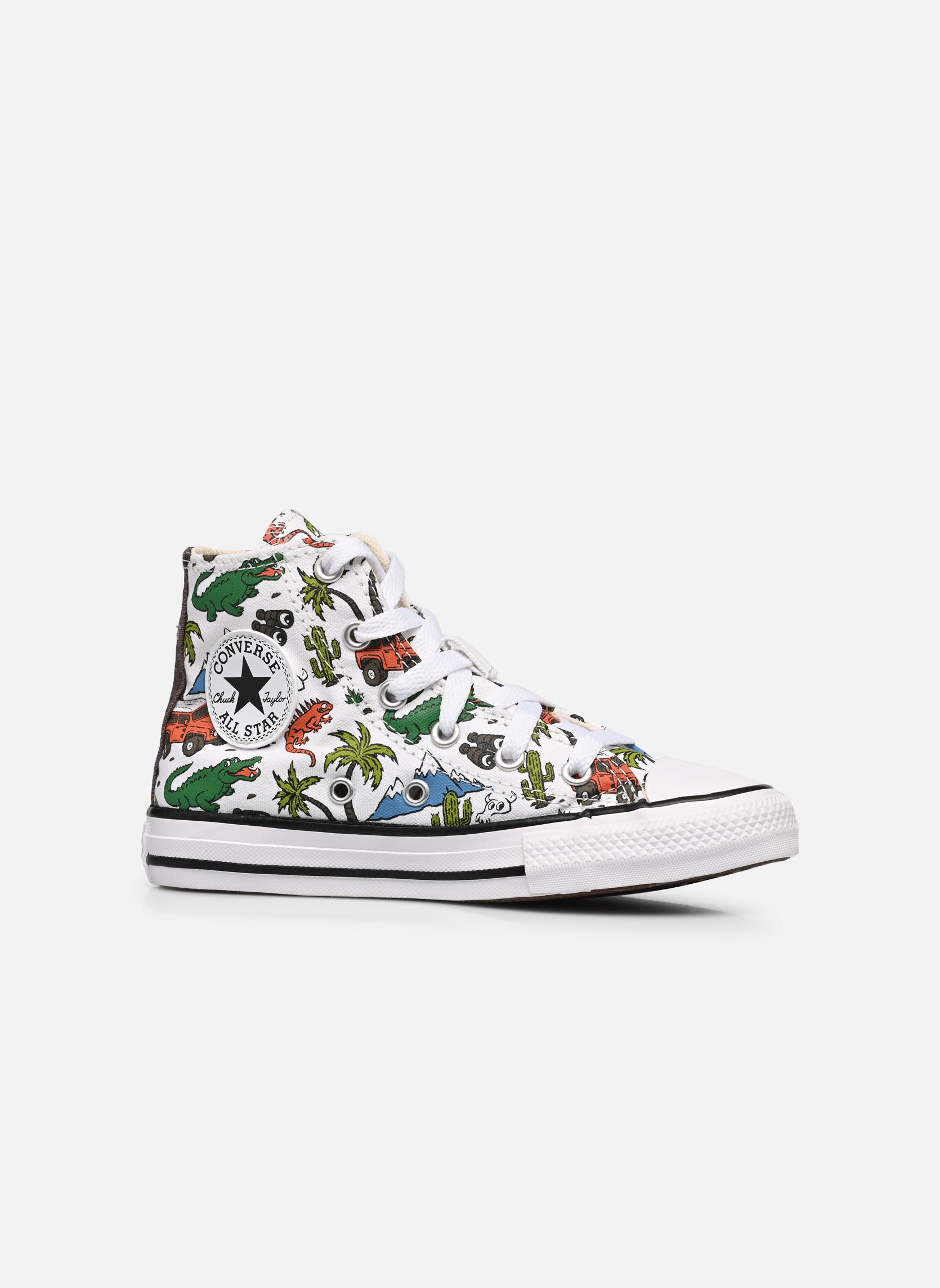 Baskets hautes Chuck Taylor All Star Desert Explorer Hi garçon blanc Converse Baskets hautes Chuck Taylor All Star Desert Explorer Hi garçon blanc WhiteEngine SmokeGreen
