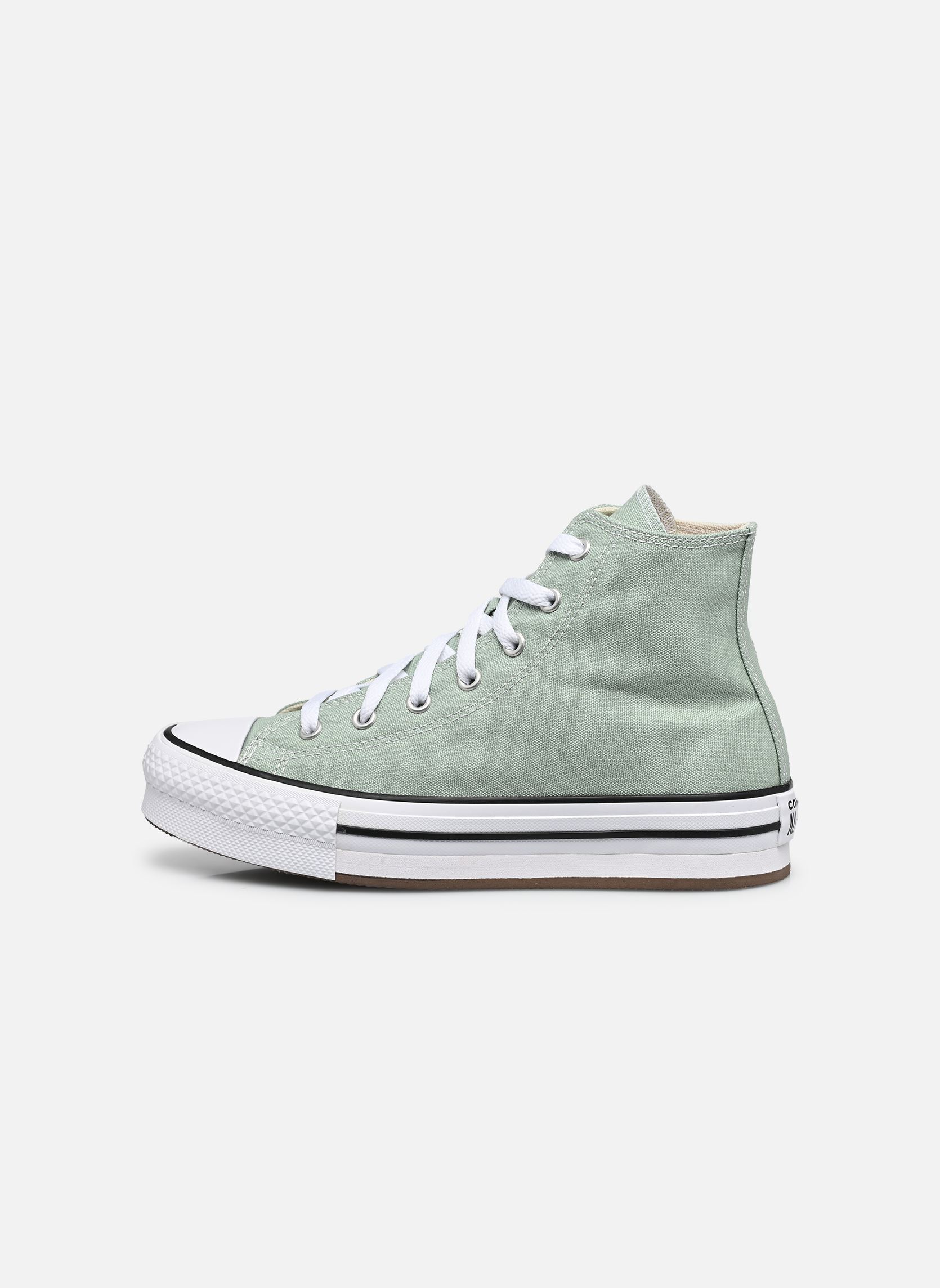 Baskets hautes Chuck Taylor All Star Eva Lift Canvas Pl fille vert Converse Baskets hautes Chuck Taylor All Star Eva Lift Canvas Pl fille vert THYME AGAIN/WHITE