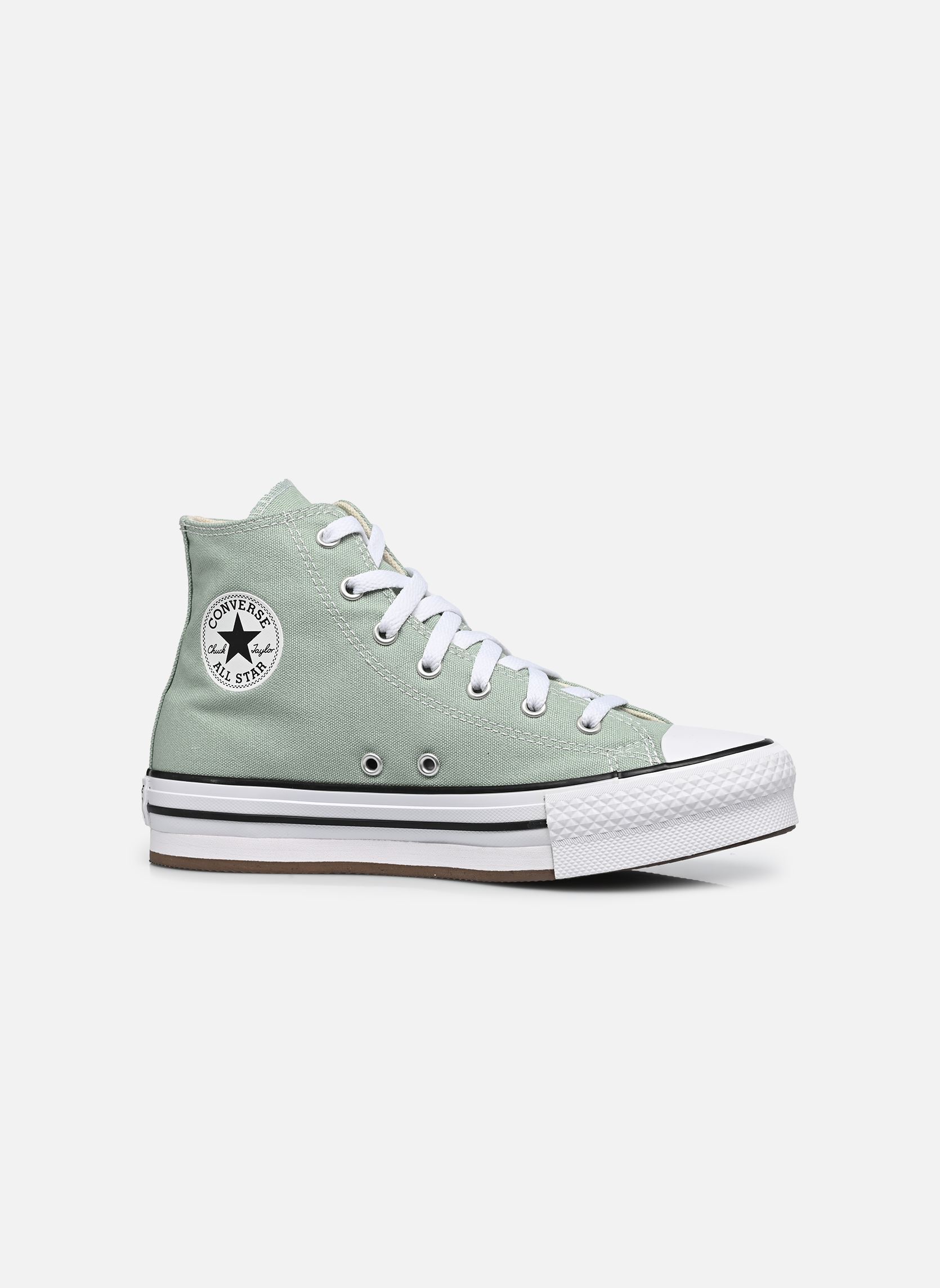 Baskets hautes Chuck Taylor All Star Eva Lift Canvas Pl fille vert Converse Baskets hautes Chuck Taylor All Star Eva Lift Canvas Pl fille vert THYME AGAIN/WHITE