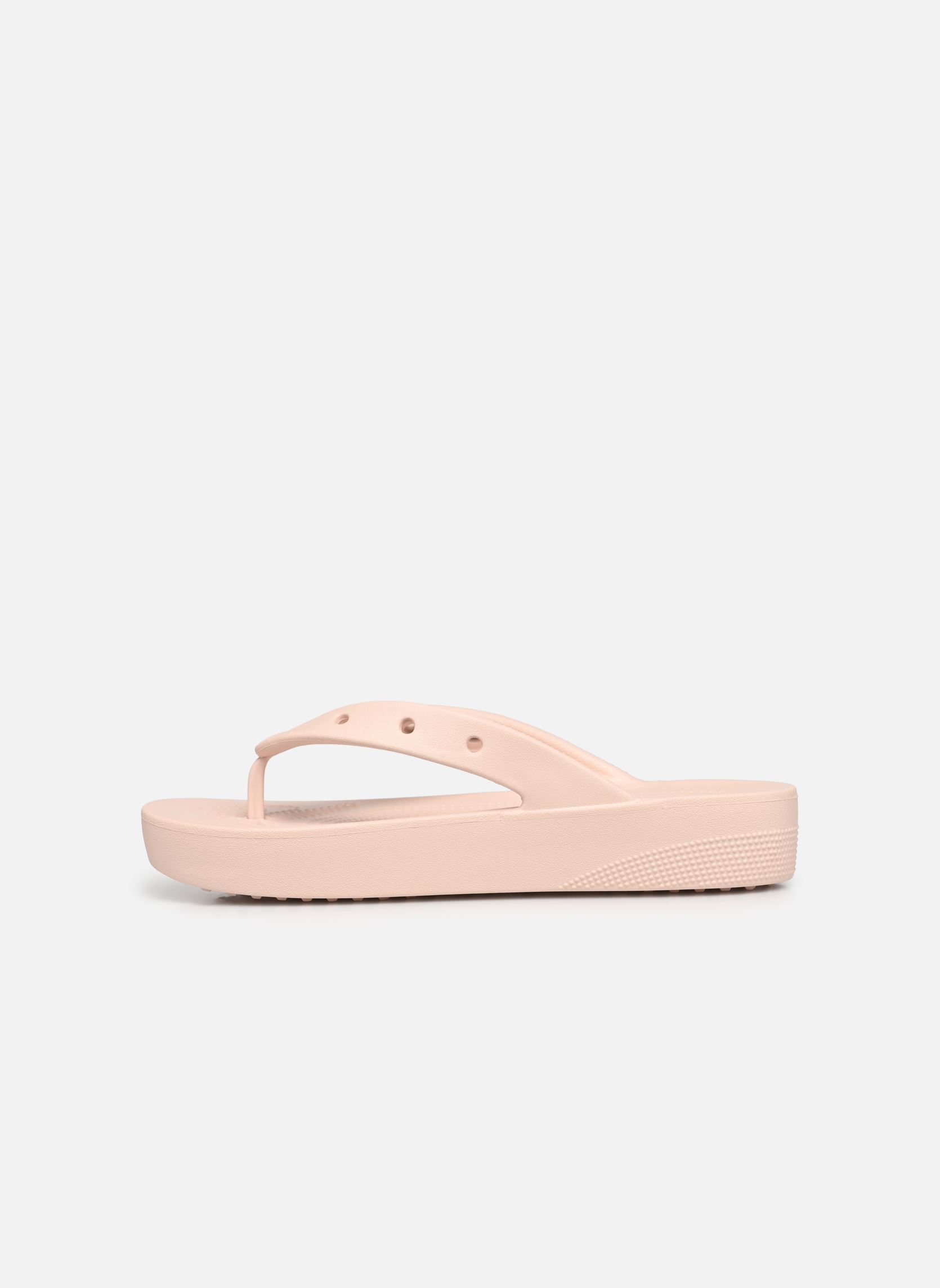 Sandalen Classic Platform Flip W dames roze Crocs Sandalen Classic Platform Flip W dames roze Quartz