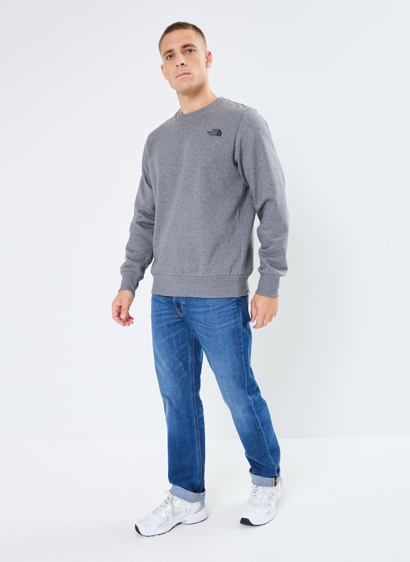 Sweats M Simple Dome Crew homme gris The North Face Sweats M Simple Dome Crew homme gris MEDIUM GREY HEATHER