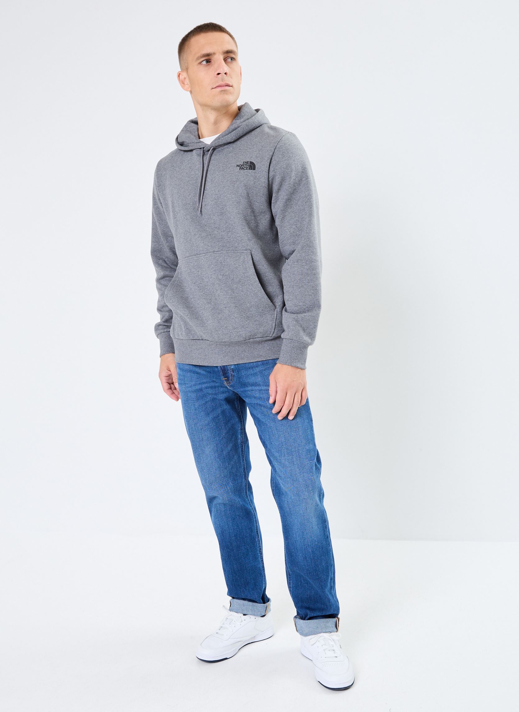 Hoodies M Simple Dome Hoodie heren grijs The North Face Hoodies M Simple Dome Hoodie heren grijs MEDIUM GREY HEATHER