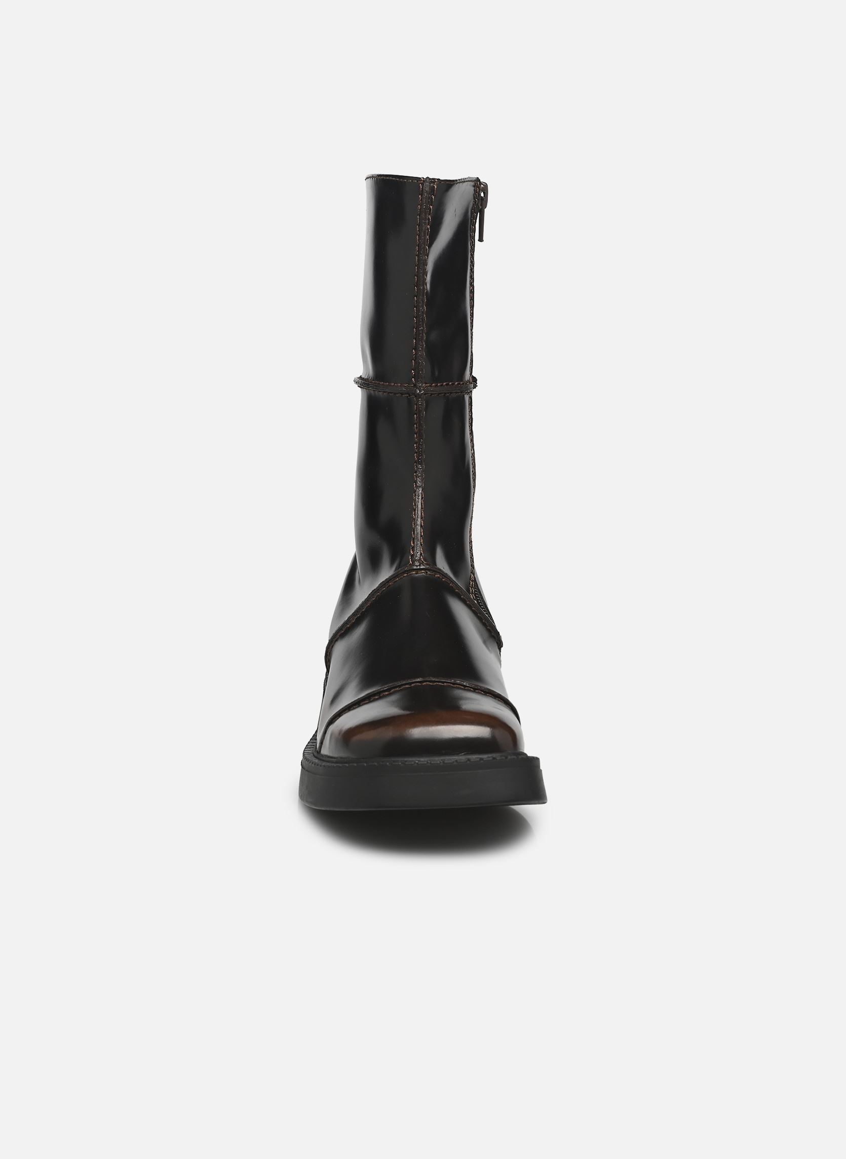 Niedrige Ankle Boots Dahlia damen braun E8 by Miista Niedrige Ankle Boots Dahlia damen braun Dark Brown