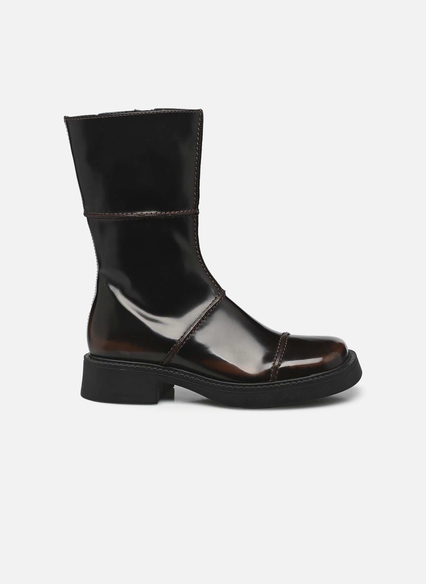 Niedrige Ankle Boots Dahlia damen braun E8 by Miista Niedrige Ankle Boots Dahlia damen braun Dark Brown