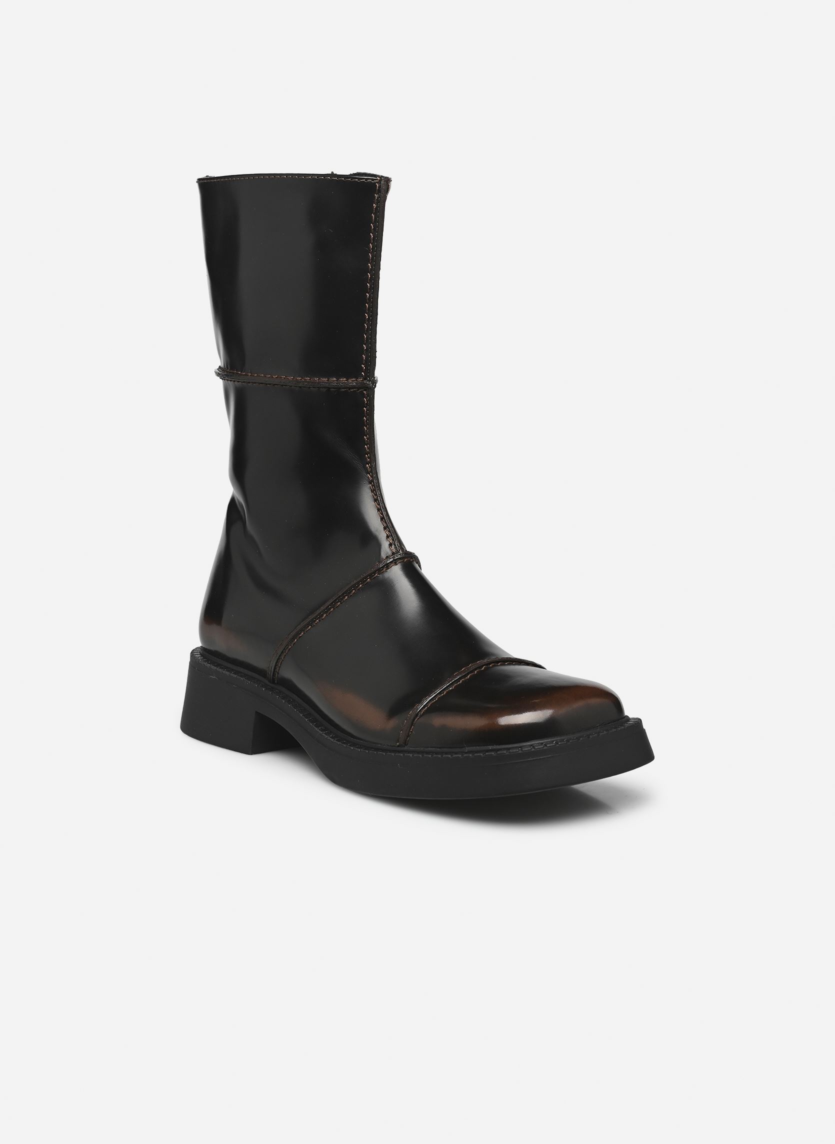 Niedrige Ankle Boots Dahlia damen braun E8 by Miista Niedrige Ankle Boots Dahlia damen braun Dark Brown