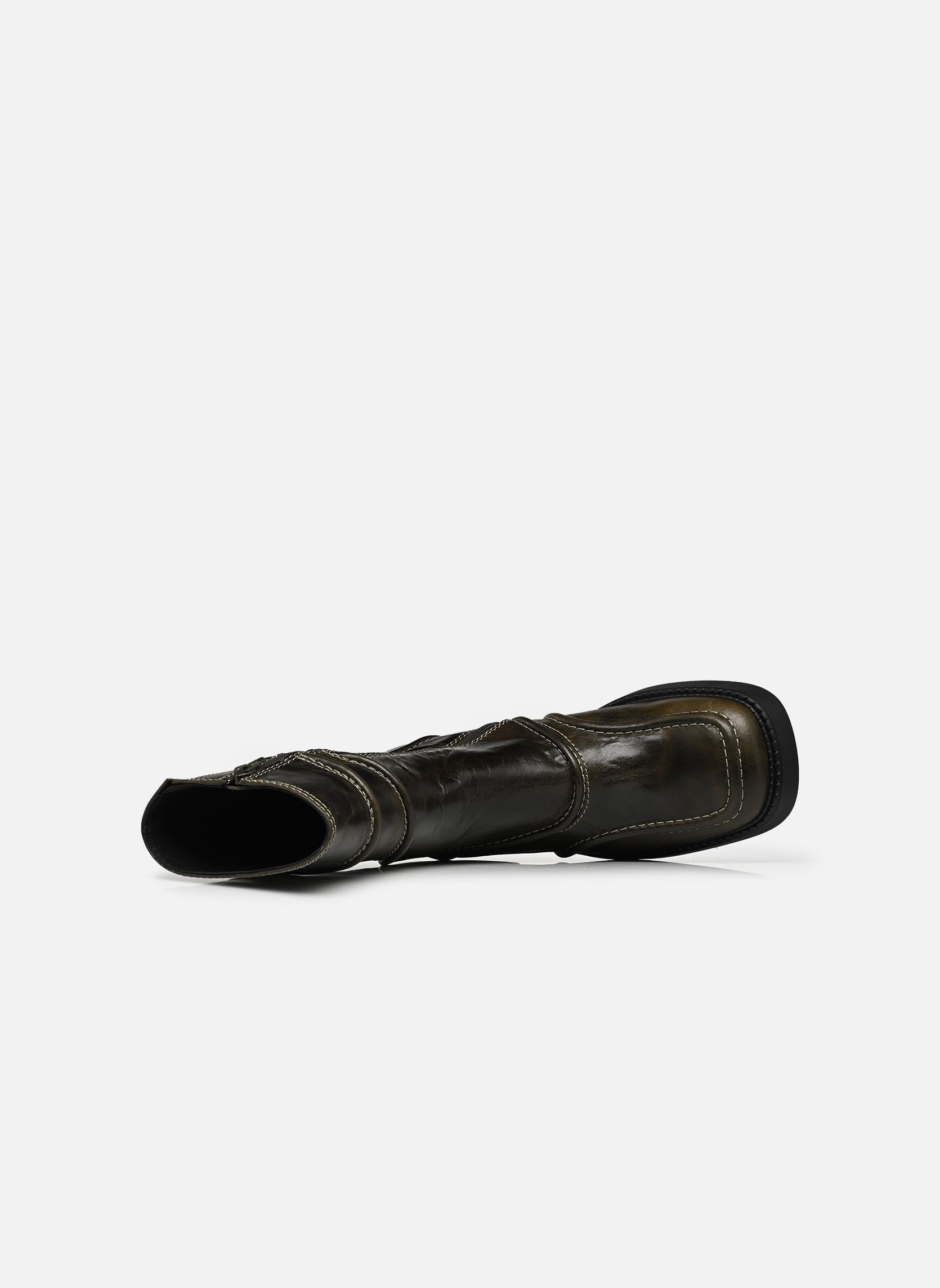 Lage enkellaarsjes Malene dames groen E8 by Miista Lage enkellaarsjes Malene dames groen KHAKI