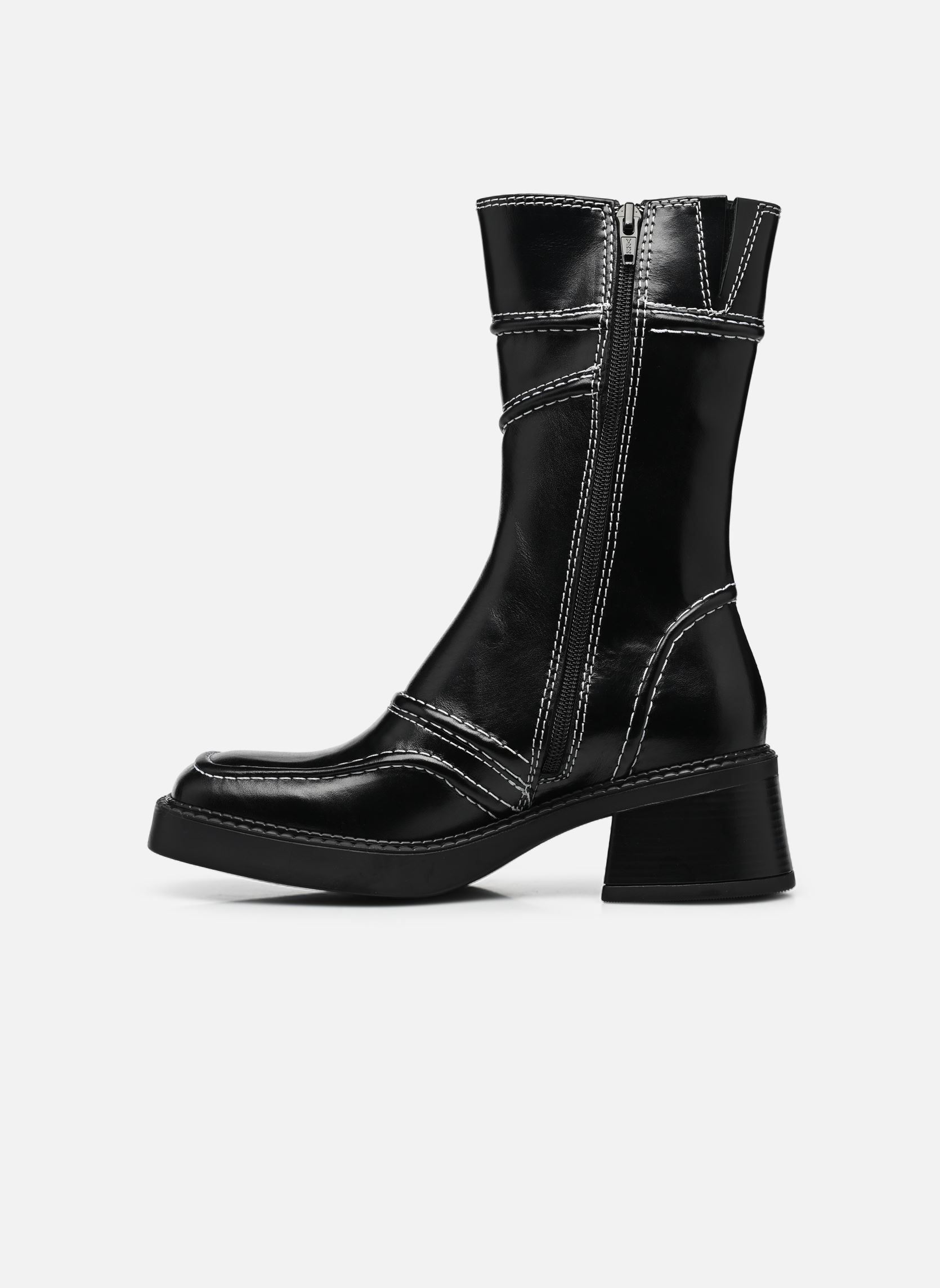 Lage enkellaarsjes Malene dames zwart E8 by Miista Lage enkellaarsjes Malene dames zwart BLACK