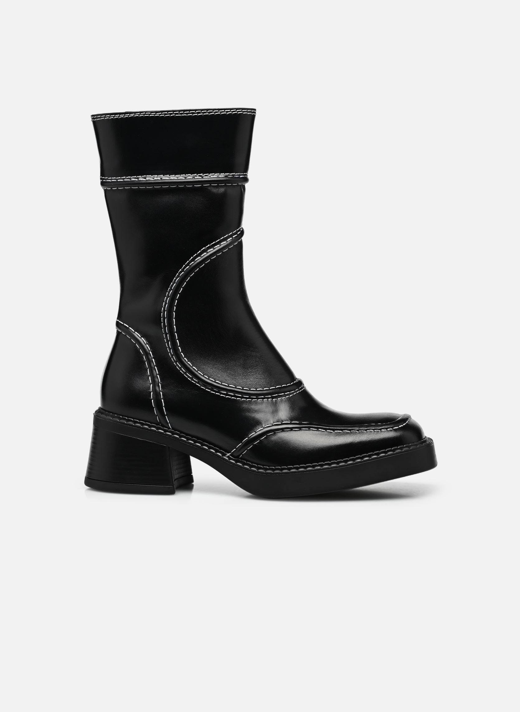 Lage enkellaarsjes Malene dames zwart E8 by Miista Lage enkellaarsjes Malene dames zwart BLACK