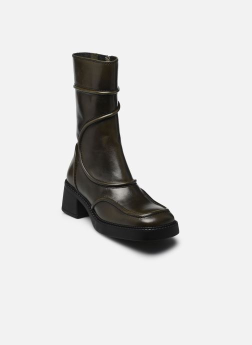 Bottines Miista En Cuir Noir Et Argent - Taille 38 (US 8), Neuves Avec Emballage