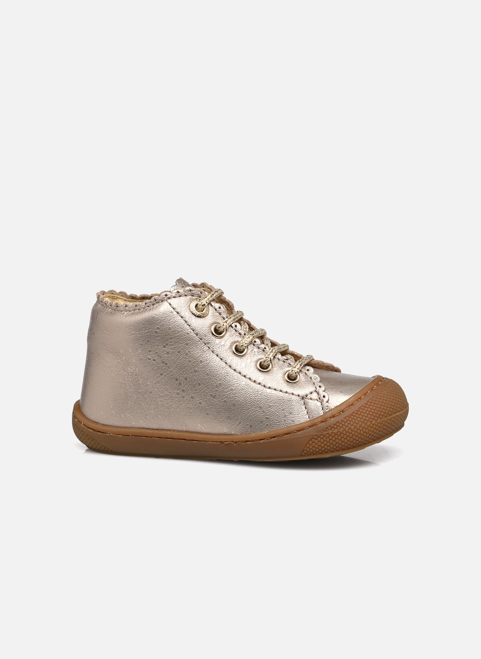 Chaussures premiers pas COTTINS fille rose Naturino Chaussures premiers pas COTTINS fille rose MET PEBBLED CIPRIA SOLE HONEY