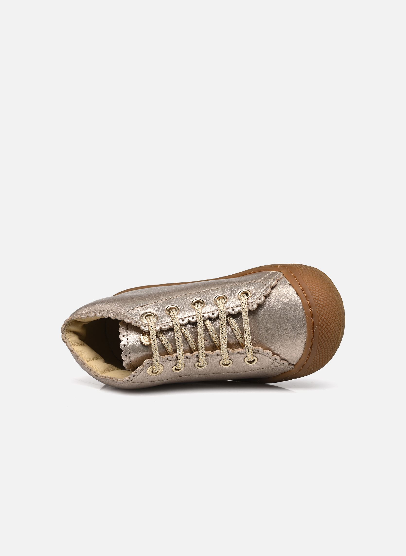 Chaussures premiers pas COTTINS fille rose Naturino Chaussures premiers pas COTTINS fille rose MET PEBBLED CIPRIA SOLE HONEY