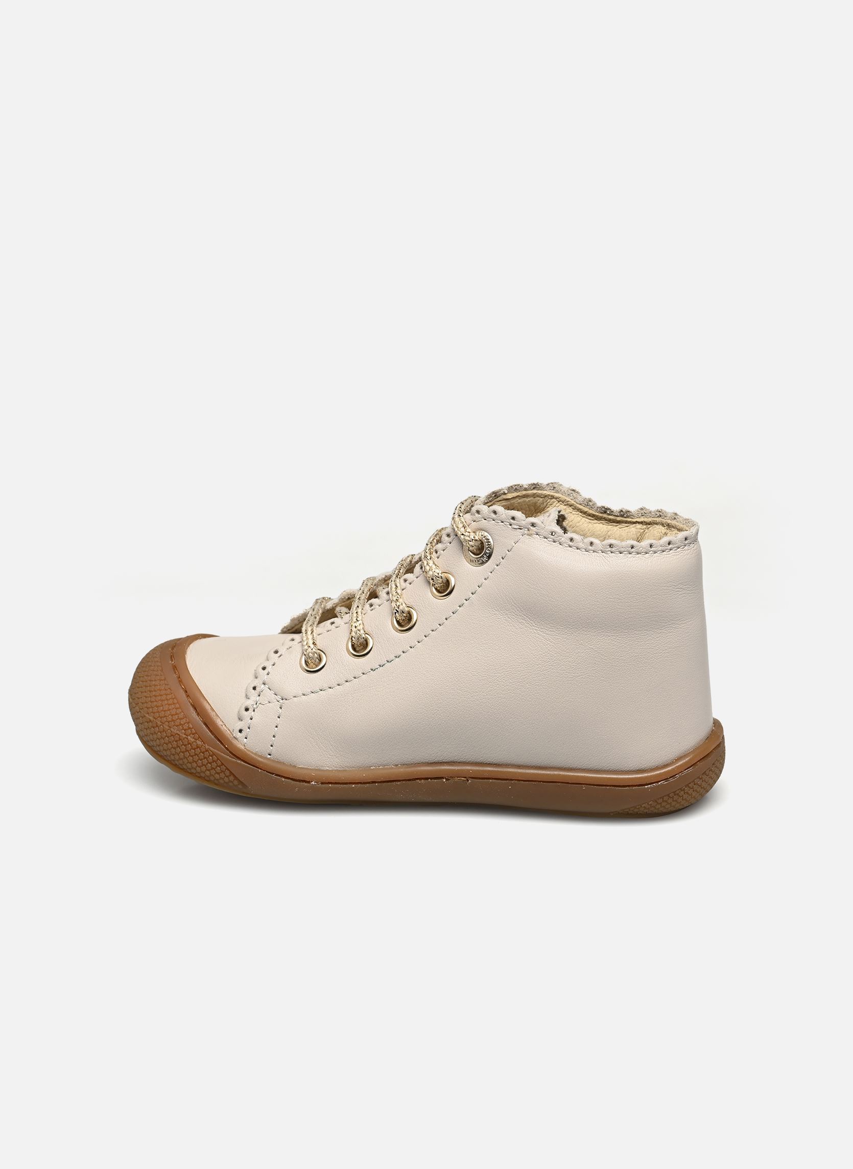 Babyschoenen COTTINS meisjes wit Naturino Babyschoenen COTTINS meisjes wit NAPPA SPAZZ SOLE HONEY MILK