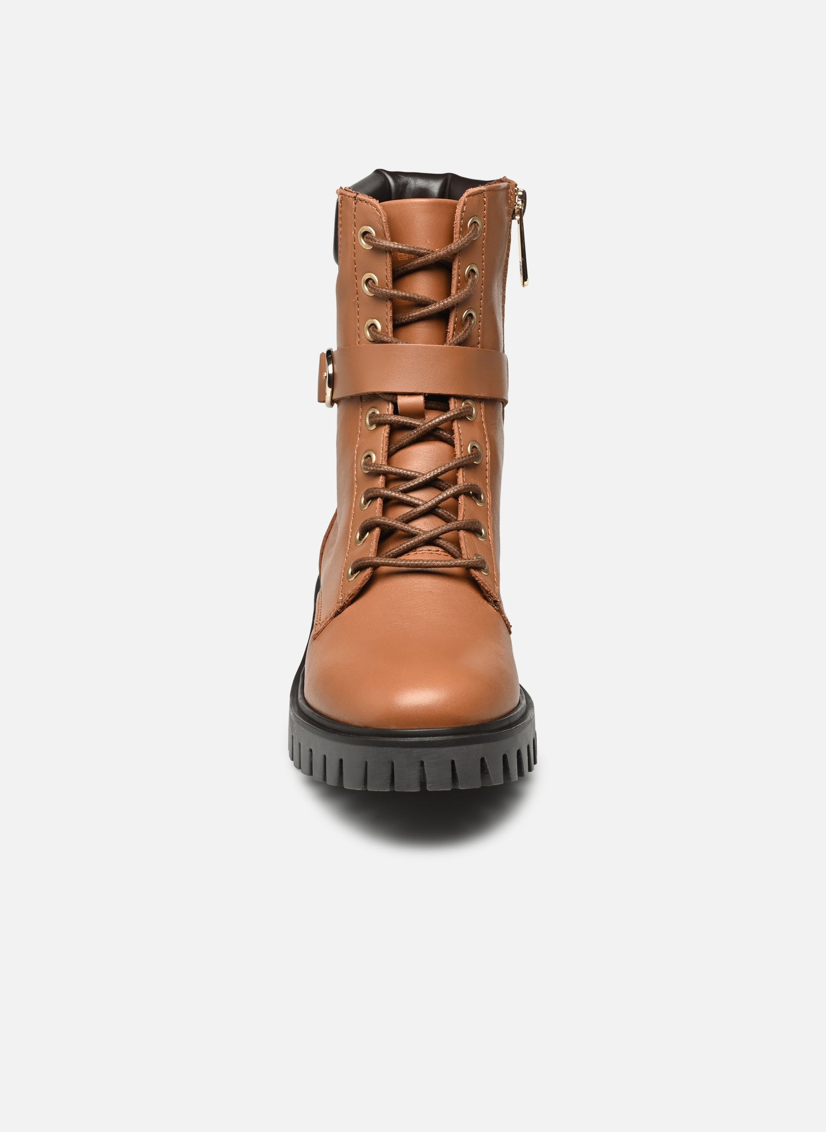 Stivaletti con lacci BUCKLE LACE UP BOOT donna marrone Tommy Hilfiger Stivaletti con lacci BUCKLE LACE UP BOOT donna marrone NATURAL COGNAC