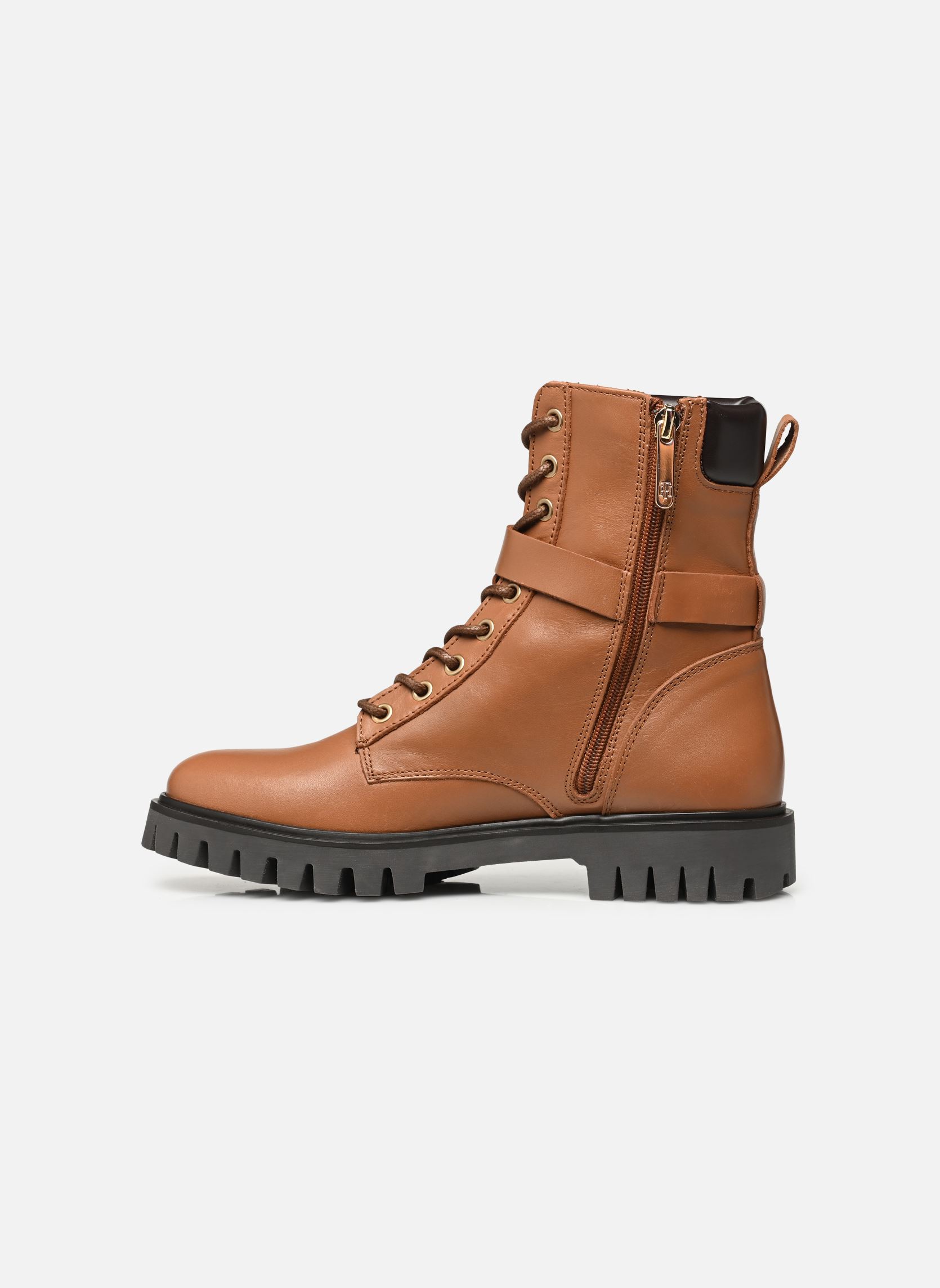 Stivaletti con lacci BUCKLE LACE UP BOOT donna marrone Tommy Hilfiger Stivaletti con lacci BUCKLE LACE UP BOOT donna marrone NATURAL COGNAC