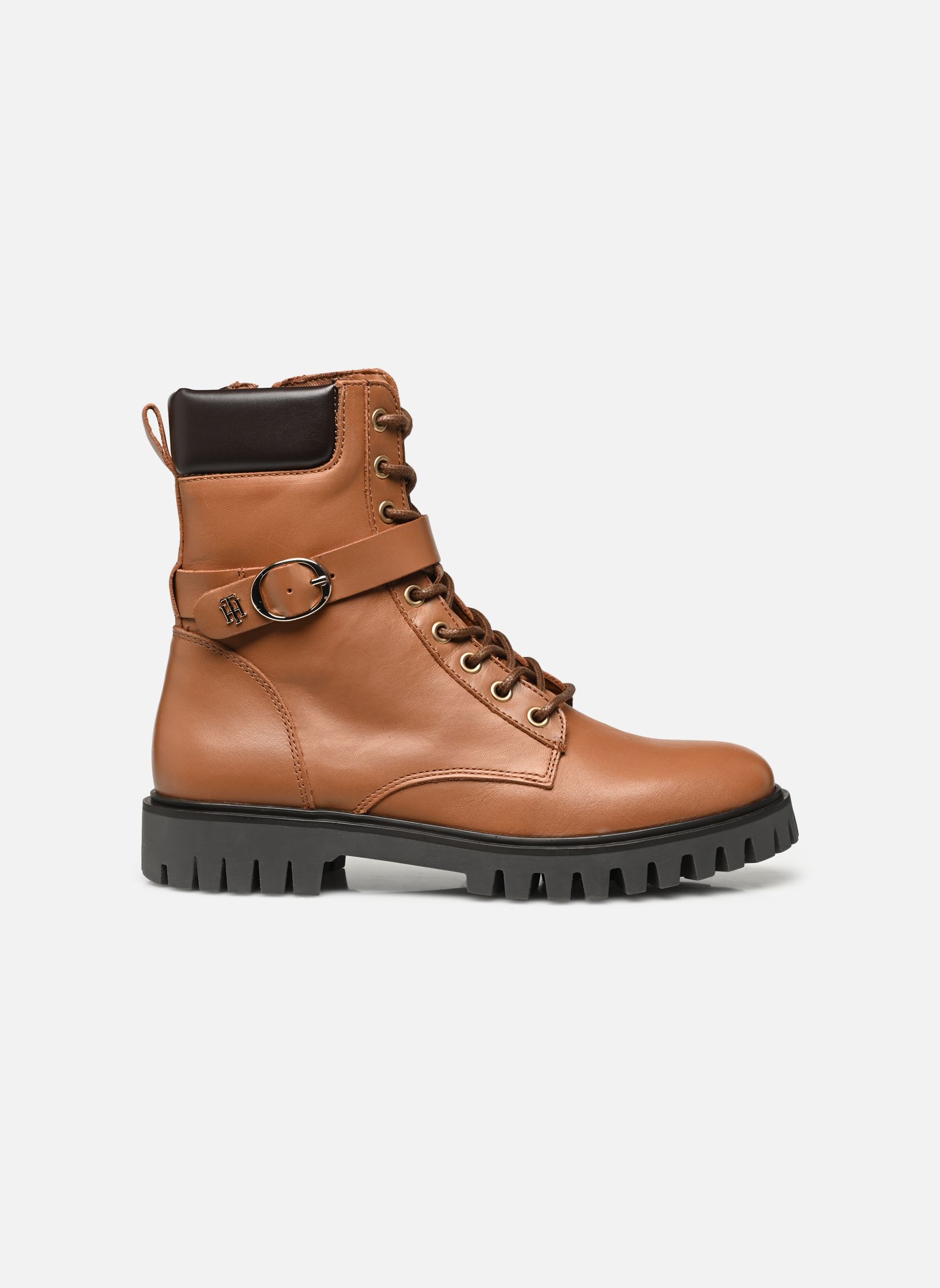 Stivaletti con lacci BUCKLE LACE UP BOOT donna marrone Tommy Hilfiger Stivaletti con lacci BUCKLE LACE UP BOOT donna marrone NATURAL COGNAC