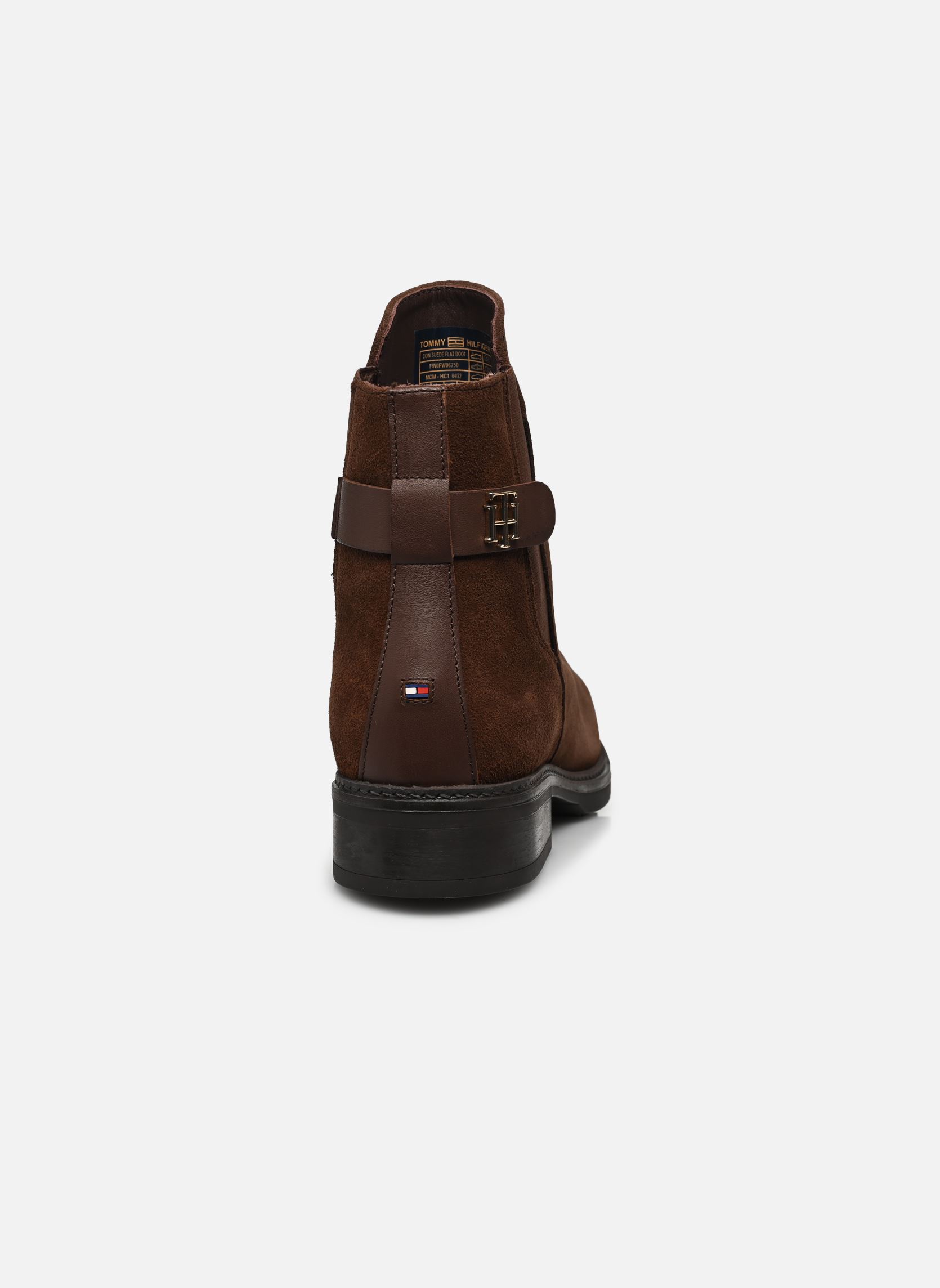 Stivaletti con lacci TH SUEDE FLAT BOOT donna marrone Tommy Hilfiger Stivaletti con lacci TH SUEDE FLAT BOOT donna marrone CHOCOLATE