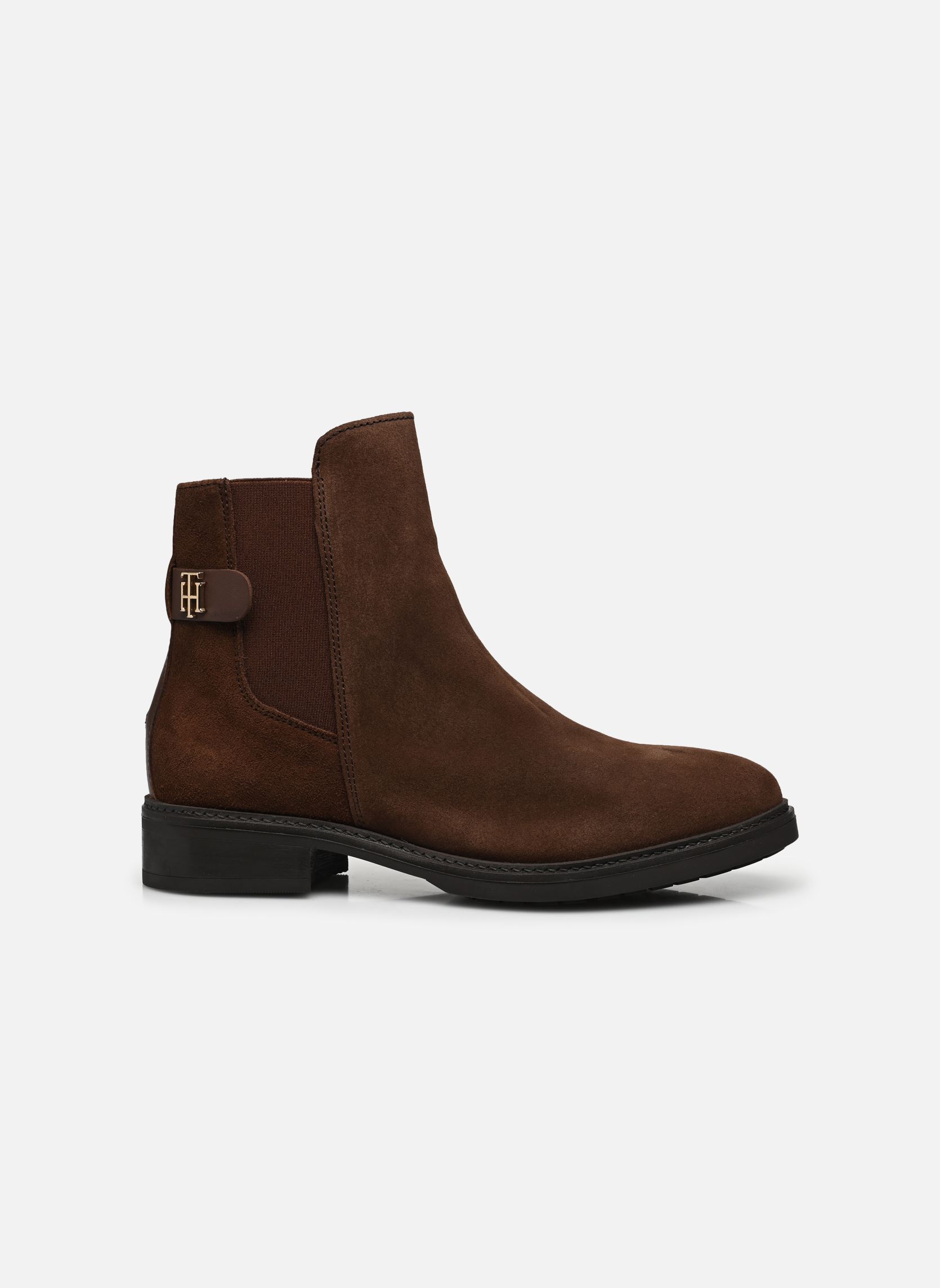 Stivaletti con lacci TH SUEDE FLAT BOOT donna marrone Tommy Hilfiger Stivaletti con lacci TH SUEDE FLAT BOOT donna marrone CHOCOLATE