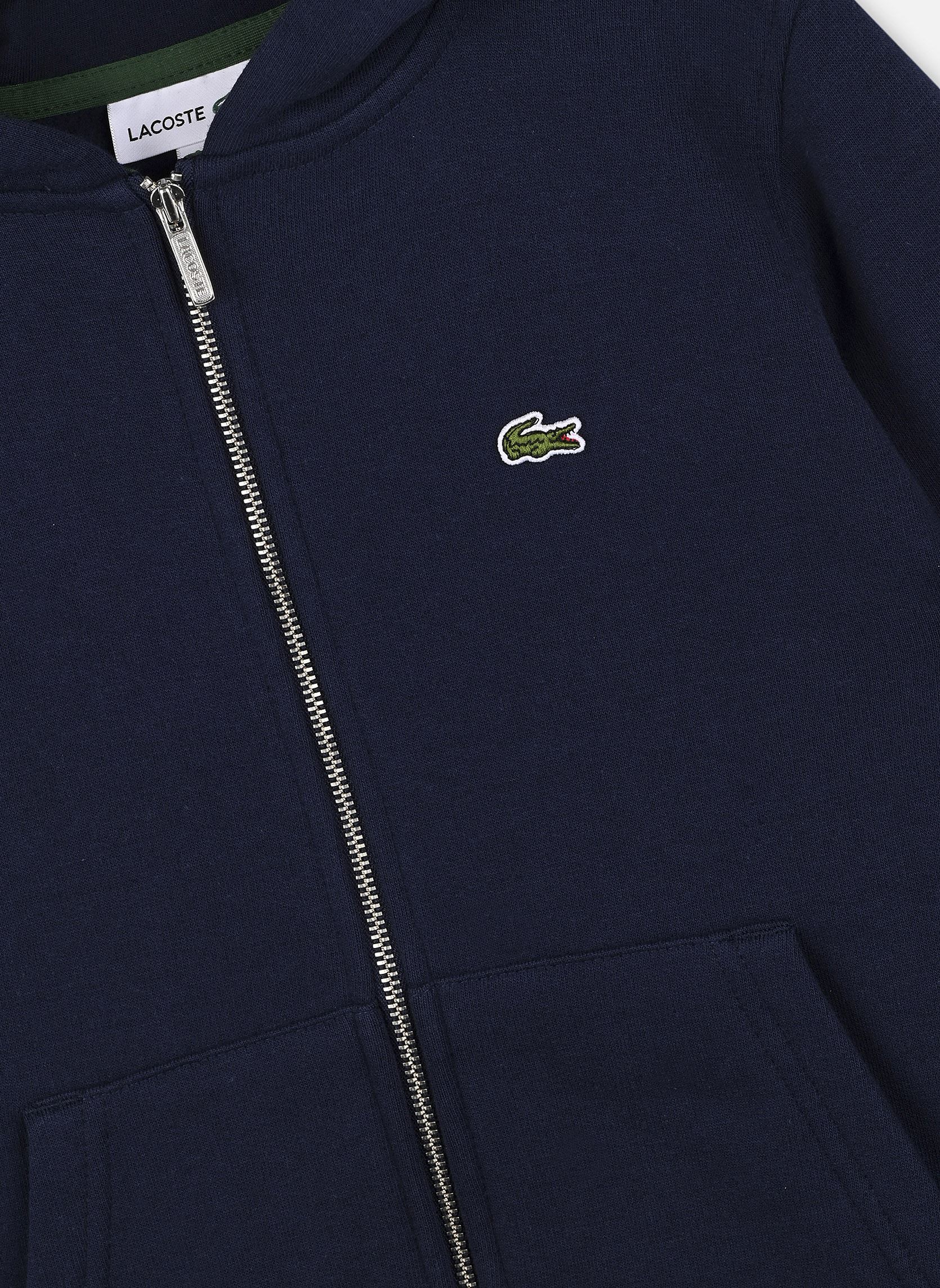 Sweats zippés Sweatshirt zippé à capuche enfant SJ9723 bleu Lacoste Sweats zippés Sweatshirt zippé à capuche enfant SJ9723 bleu 166 MARINE