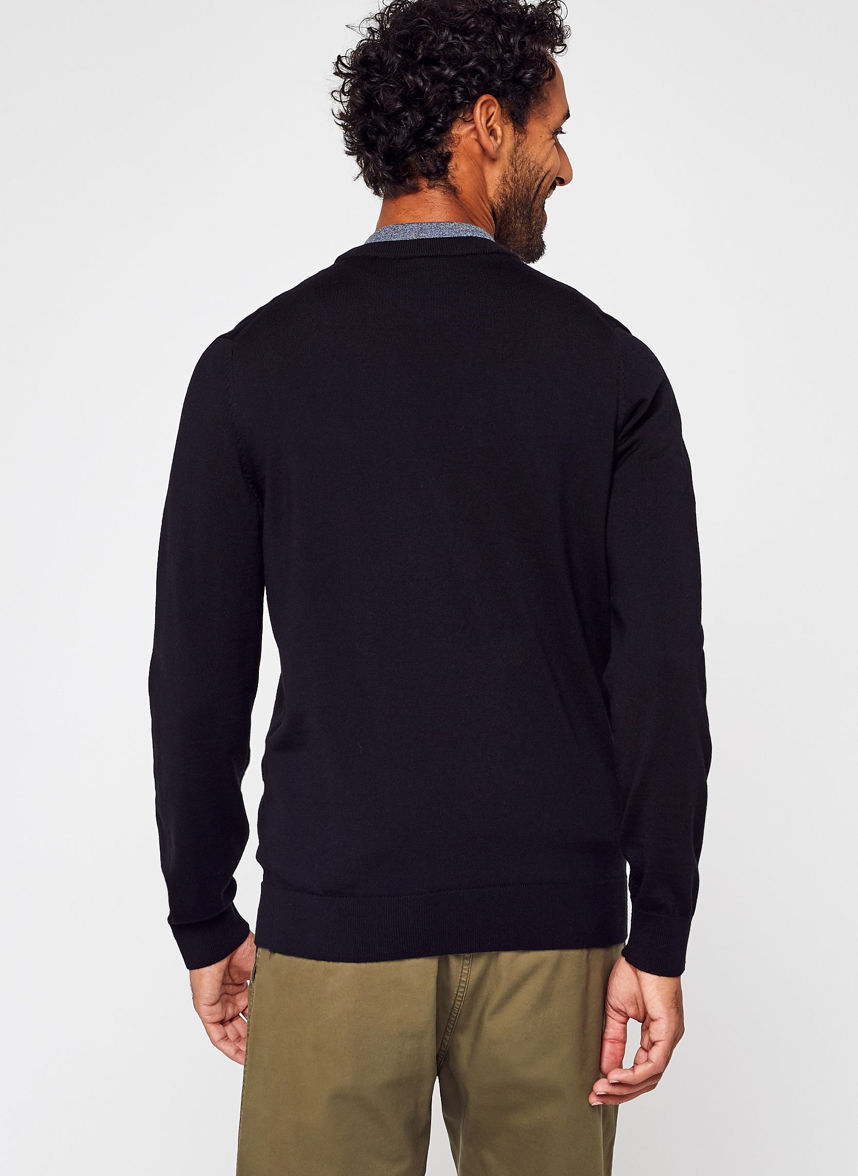 Pulls Pull à col rond en laine homme noir Lacoste Pulls Pull à col rond en laine homme noir NOIR