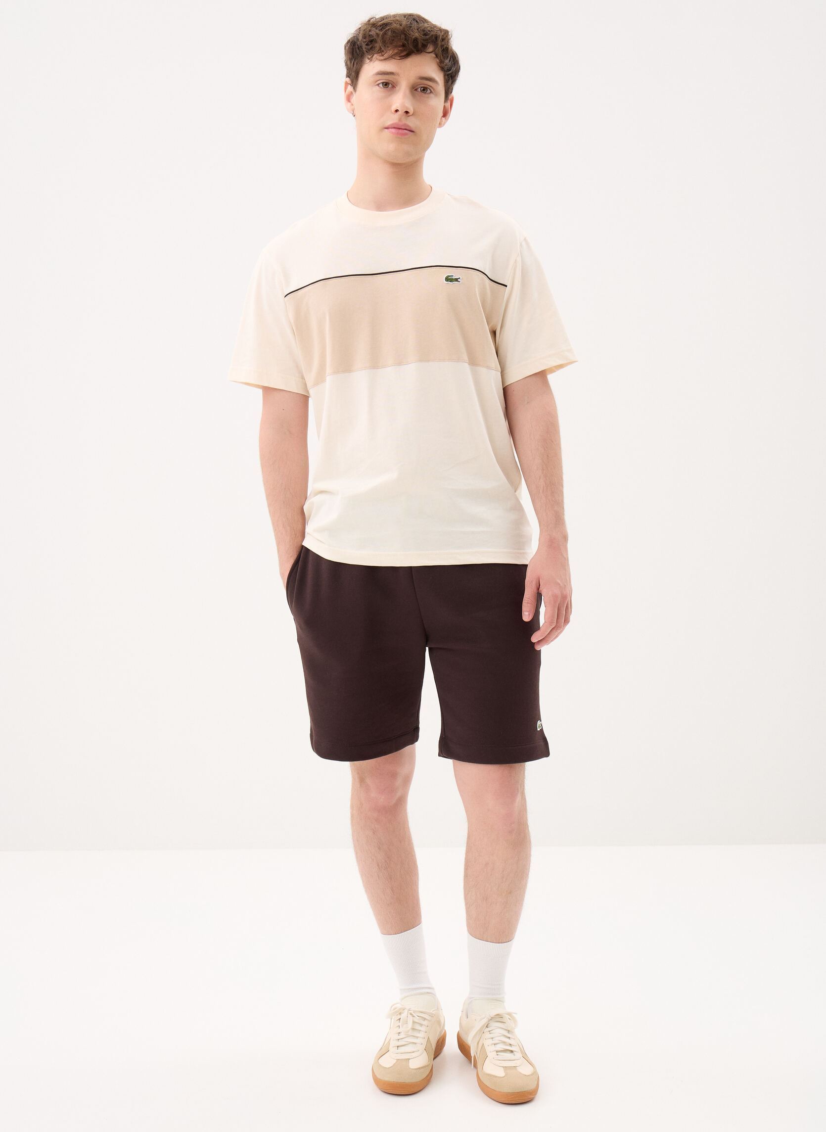 Sportshorts Short GH9627 heren bruin Lacoste Sportshorts Short GH9627 heren bruin BUFFLE