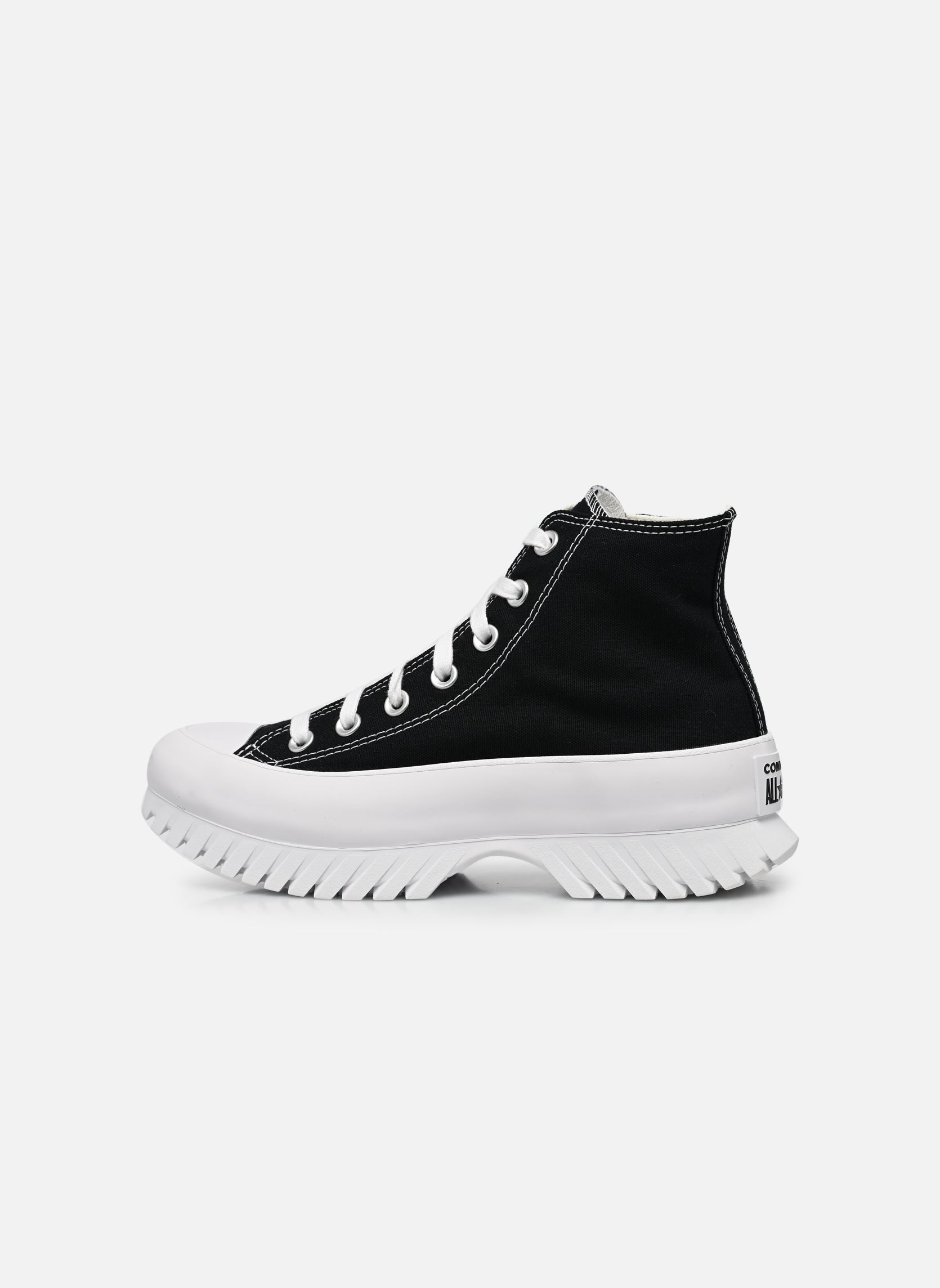 Leinen-Sneaker Chuck Taylor All Star Lugged 2.0 Hi damen schwarz Converse Leinen-Sneaker Chuck Taylor All Star Lugged 2.0 Hi damen schwarz BLACK/EGRET/WHITE