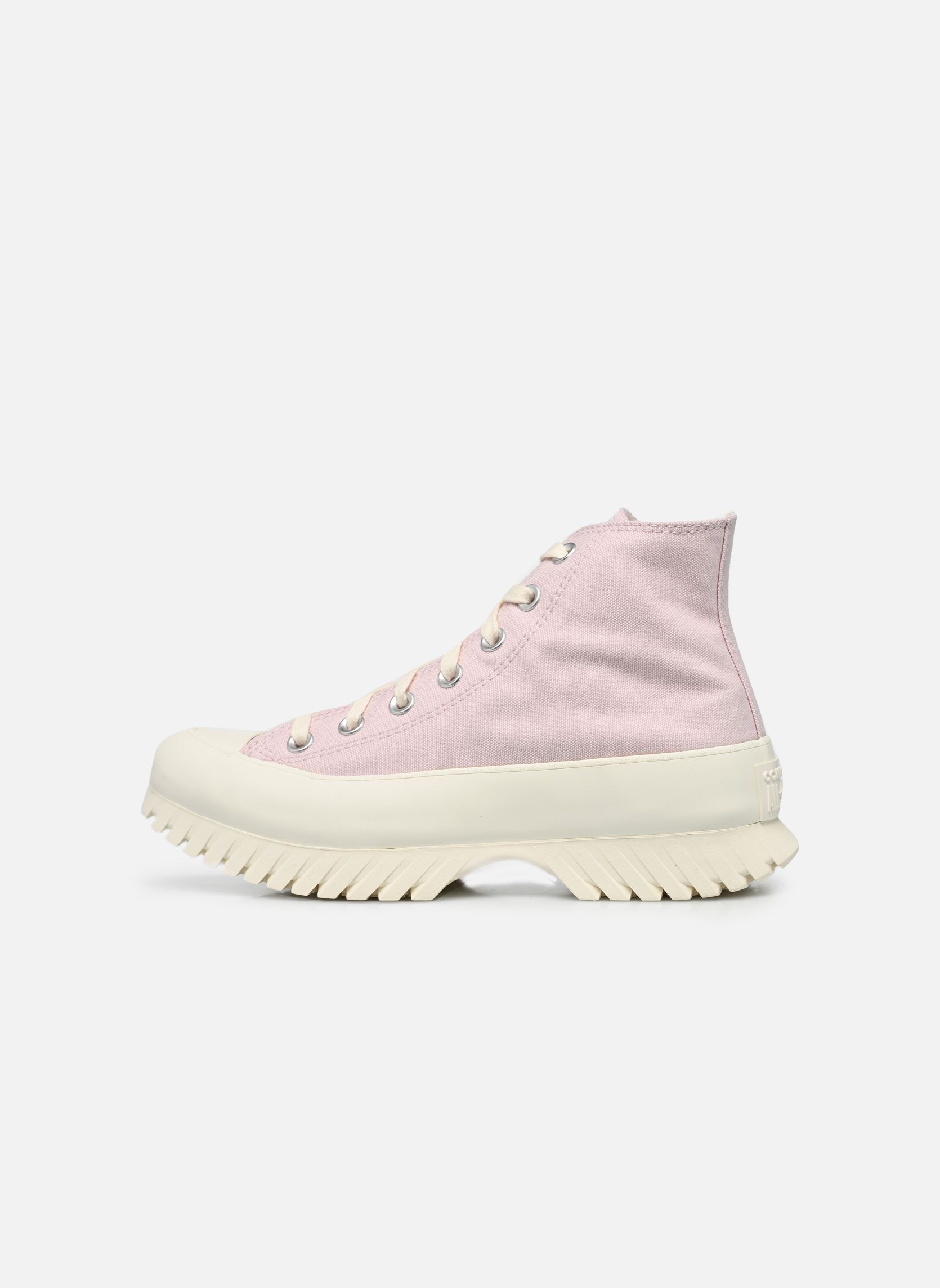Leinen-Sneaker Chuck Taylor All Star Lugged 2.0 Hi damen rosa Converse Leinen-Sneaker Chuck Taylor All Star Lugged 2.0 Hi damen rosa BARELY ROSE/BLACK