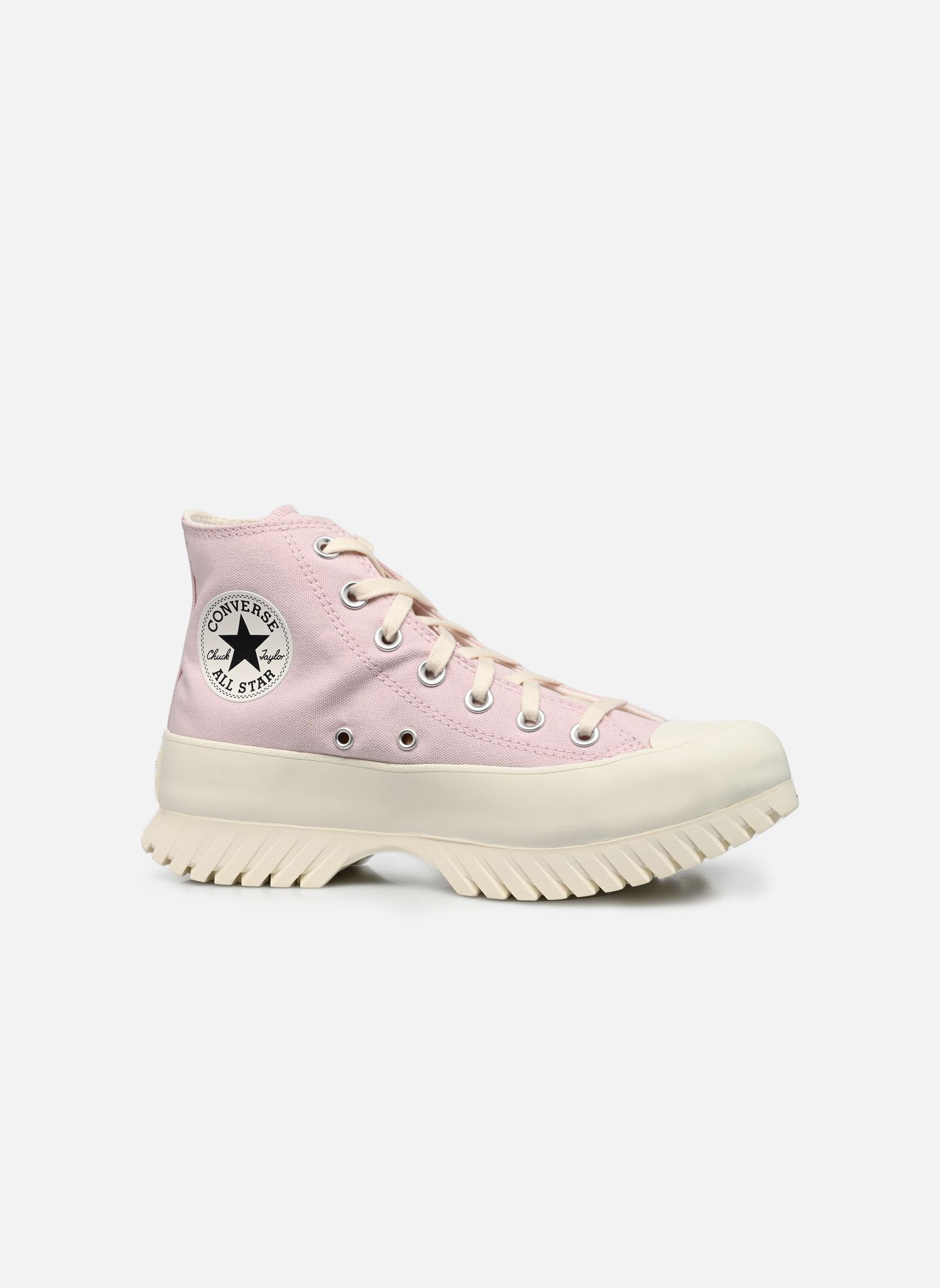 Leinen-Sneaker Chuck Taylor All Star Lugged 2.0 Hi damen rosa Converse Leinen-Sneaker Chuck Taylor All Star Lugged 2.0 Hi damen rosa BARELY ROSE/BLACK